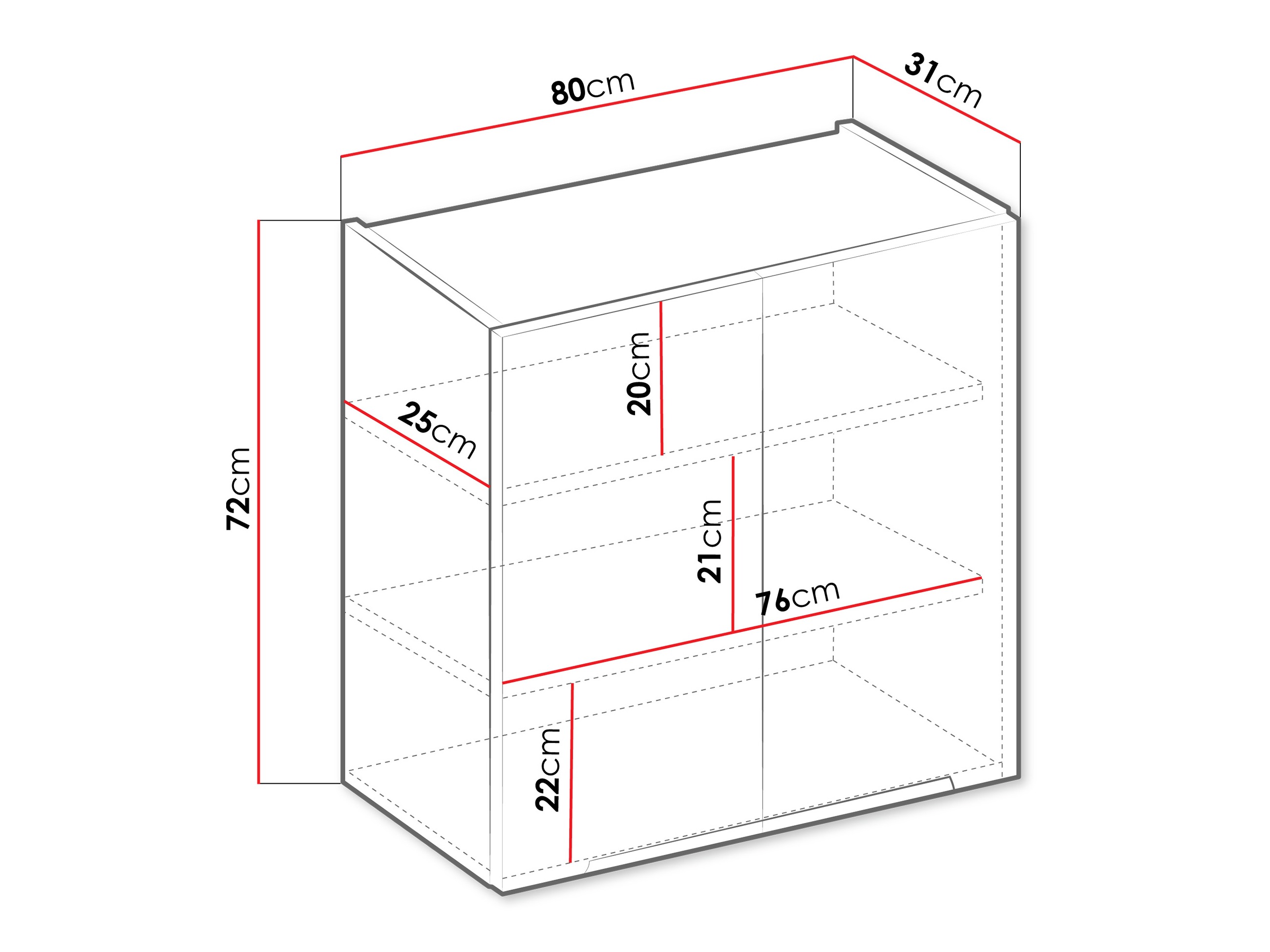 Modulvægskab Sole 148