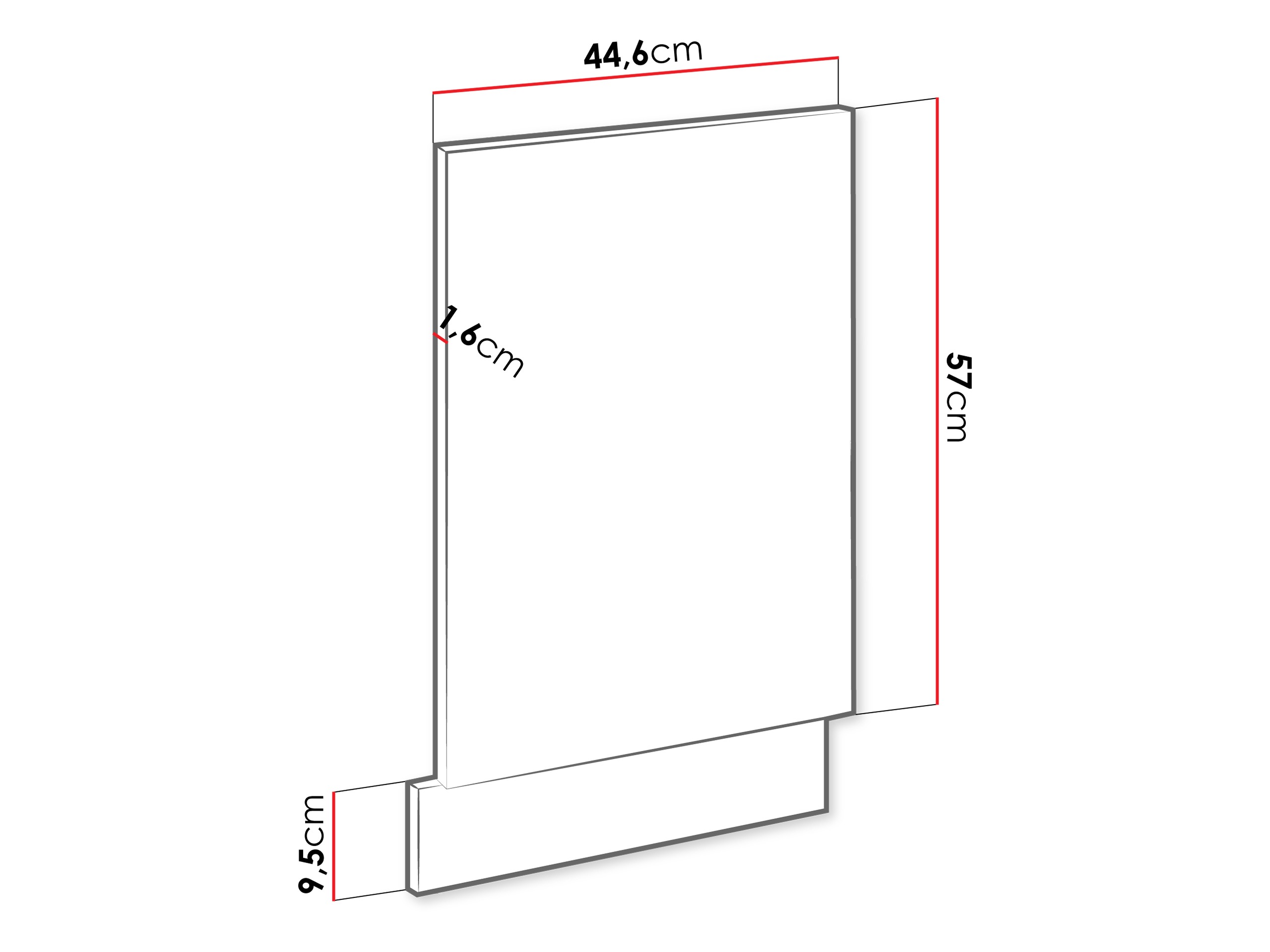 Dør til opvaskemaskine Sole 154