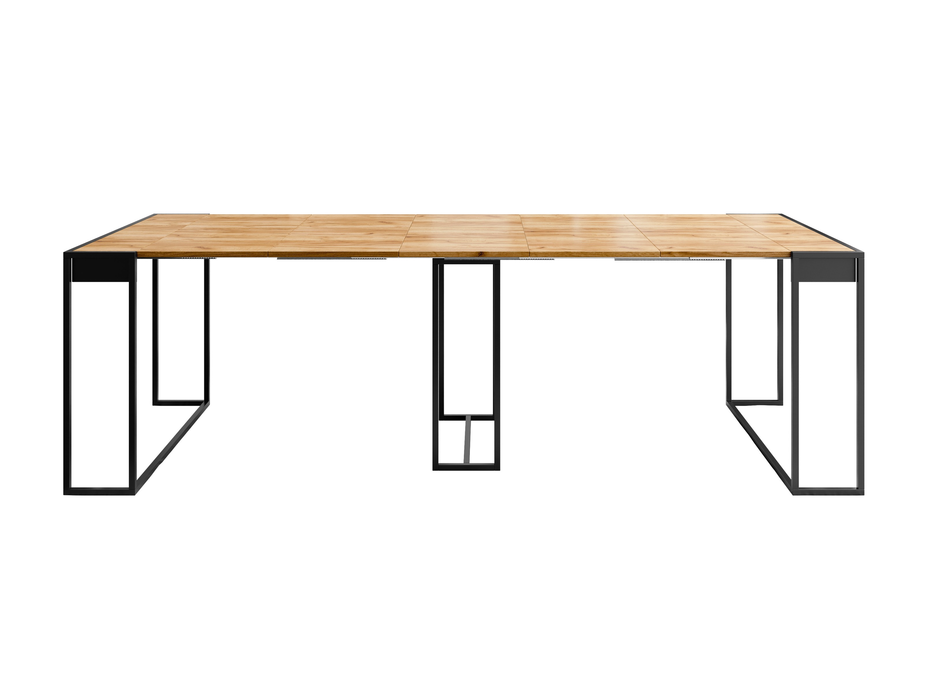 Klapbord Oswego 180 (Sort + Craft egetræ)