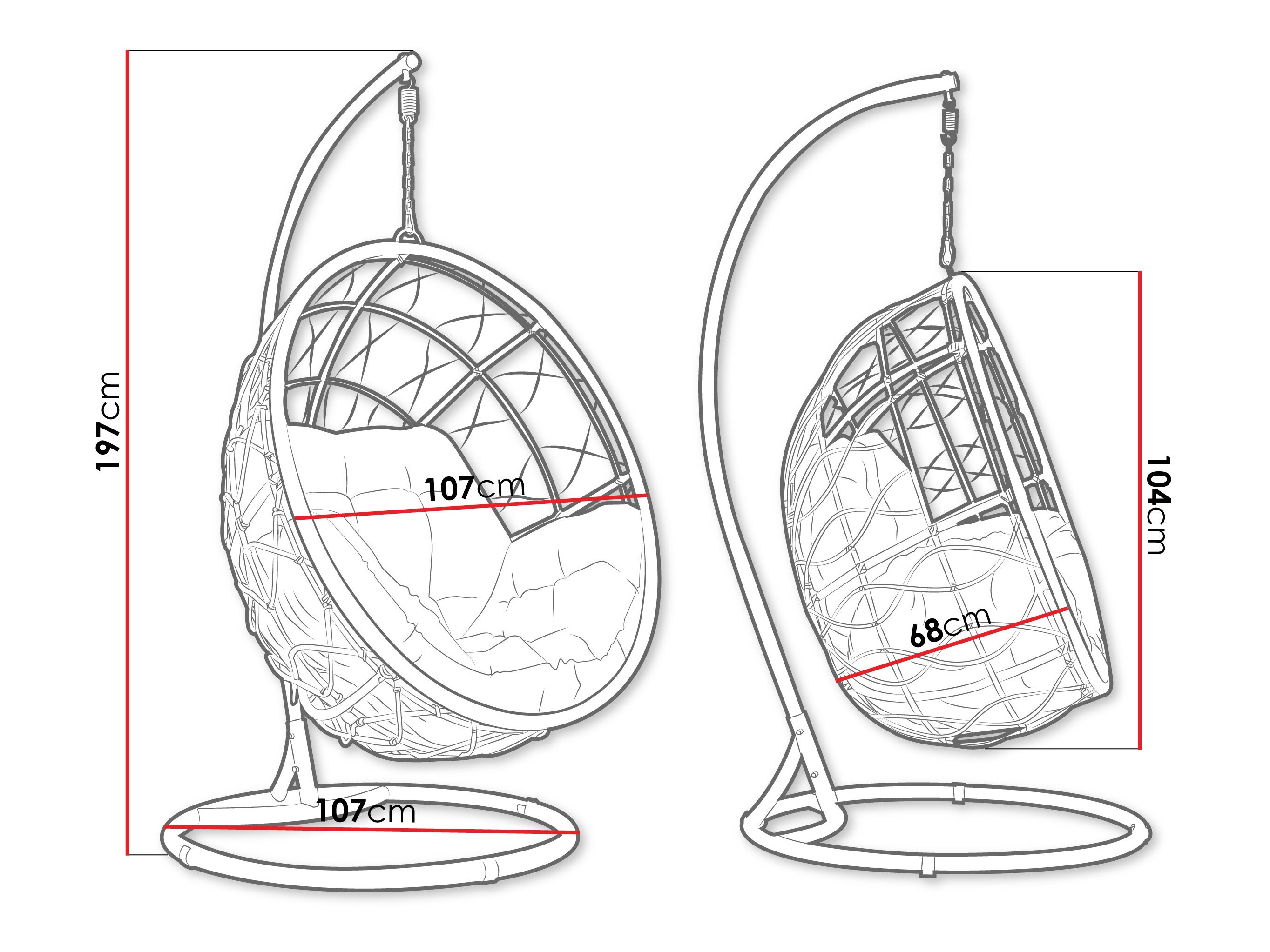 Hængestol Comfivo Popas