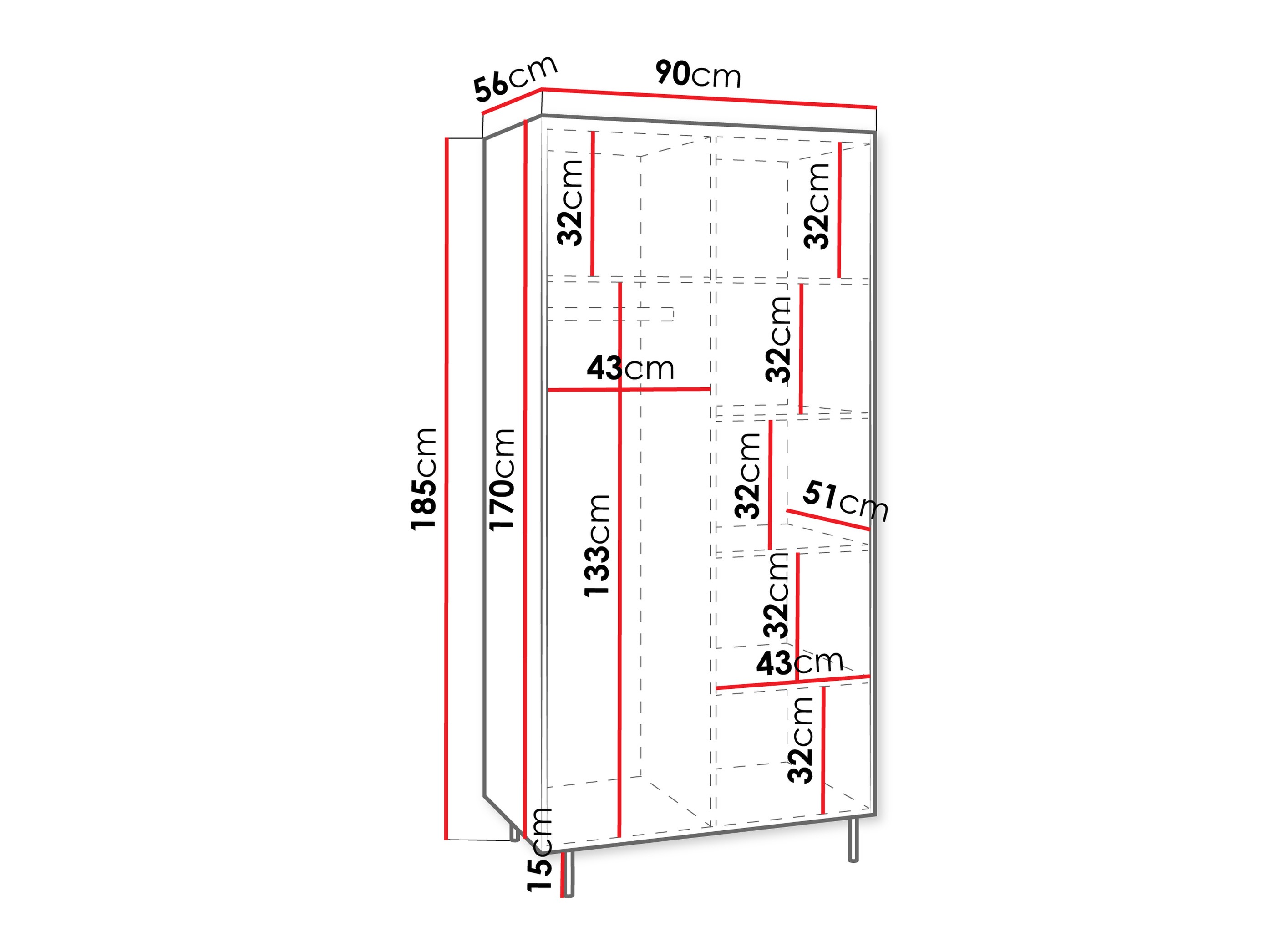 Garderobeskab Comfivo Belviro