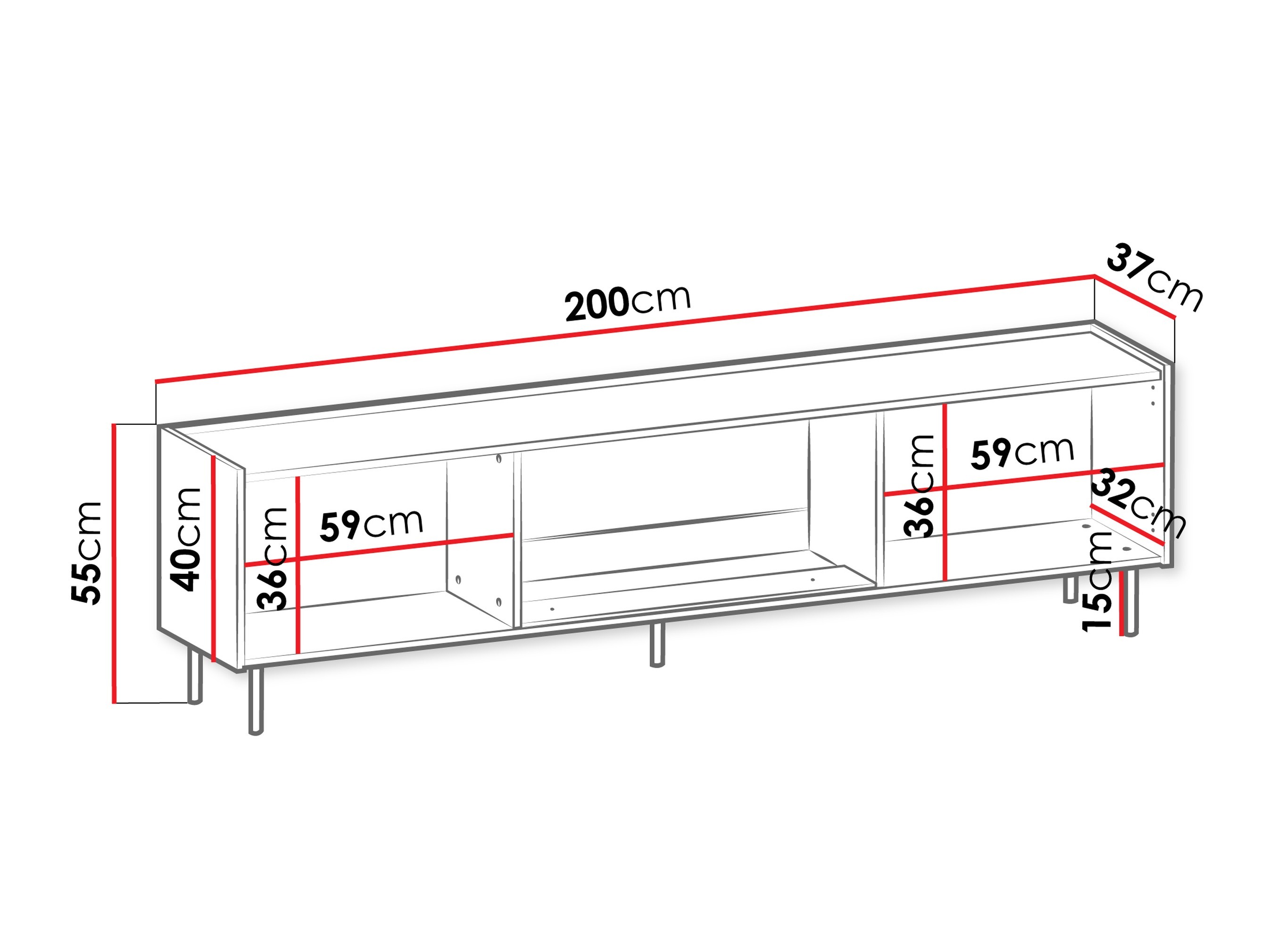 TV-bord Comfivo Belviro 110