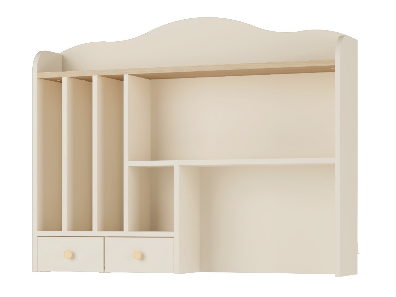 Reol Velferi 115 (Beige + Egetræ)