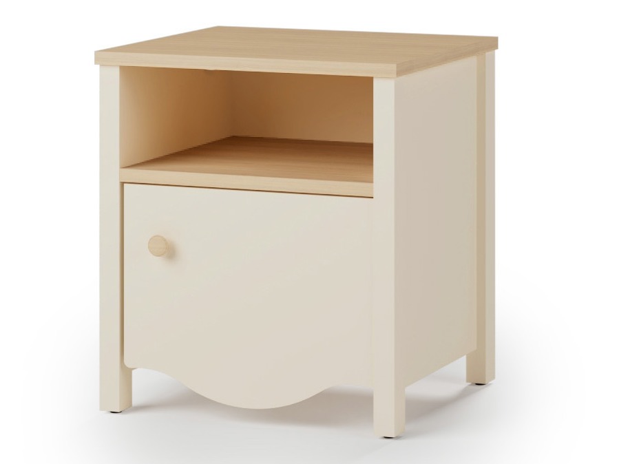 Sengebord Velferi 117 (Beige + Egetræ)