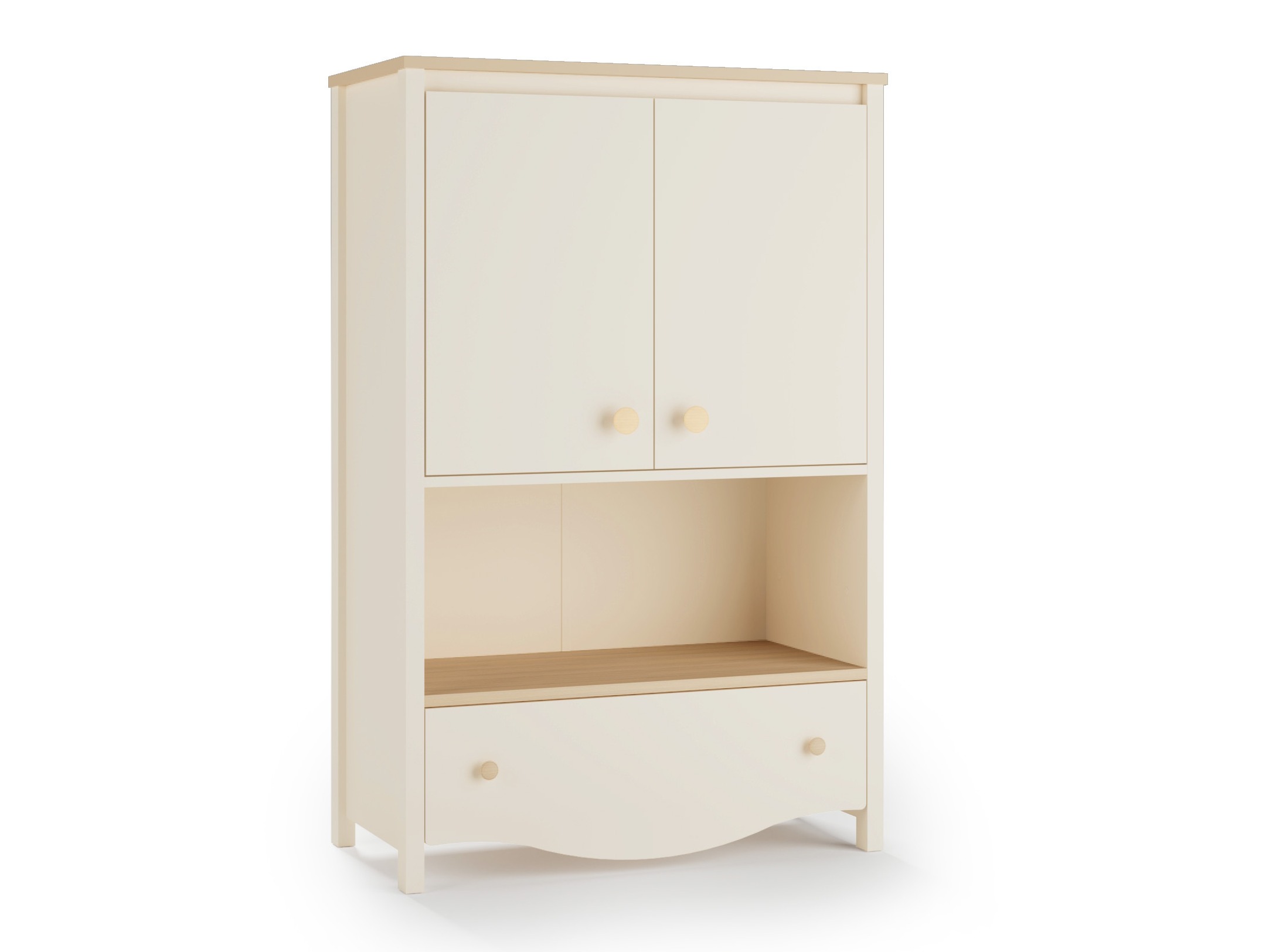 Reol Velferi 121 (Beige + Egetræ)