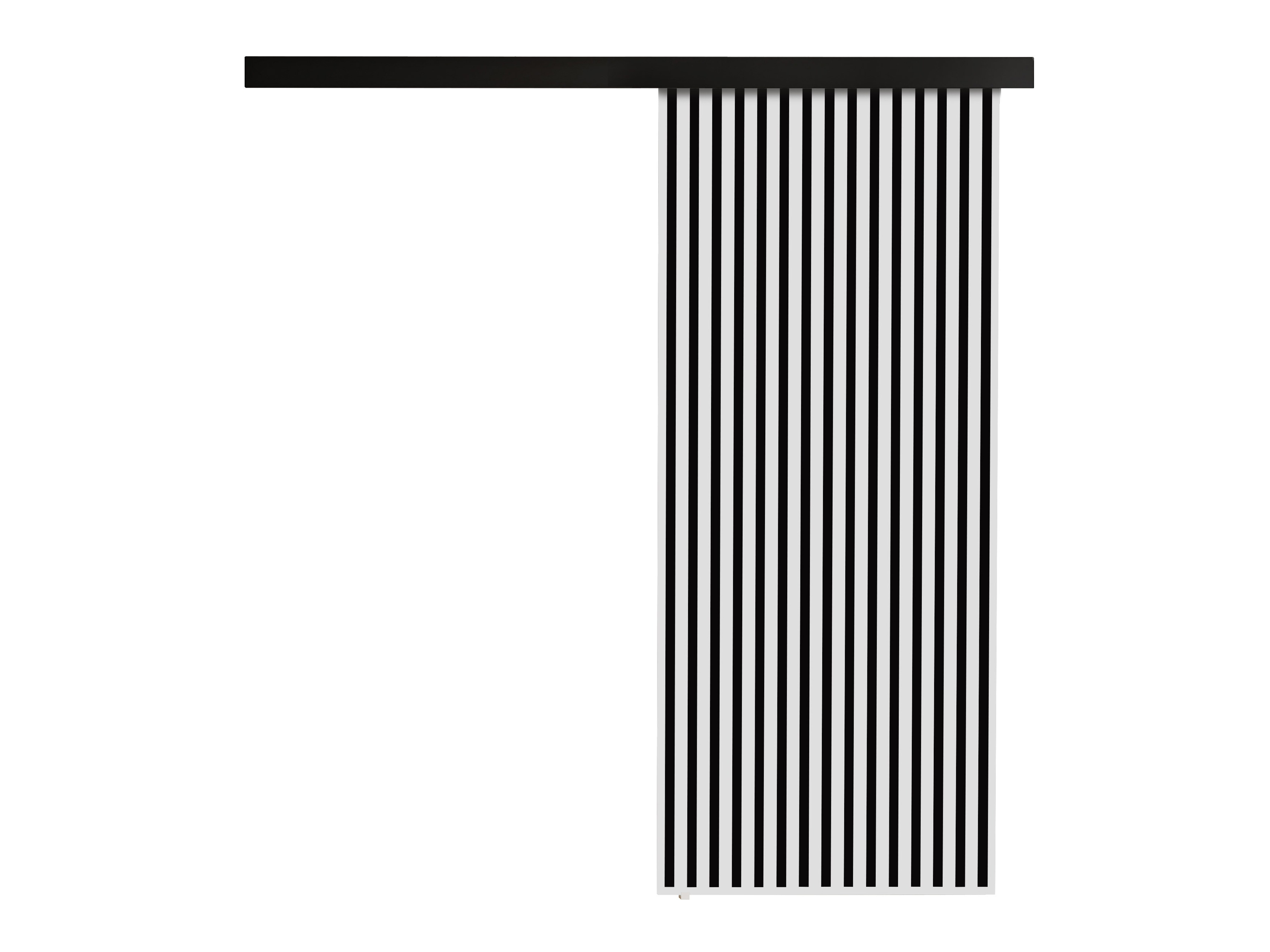 Skydedør Dover 202 (Hvid + Sort)