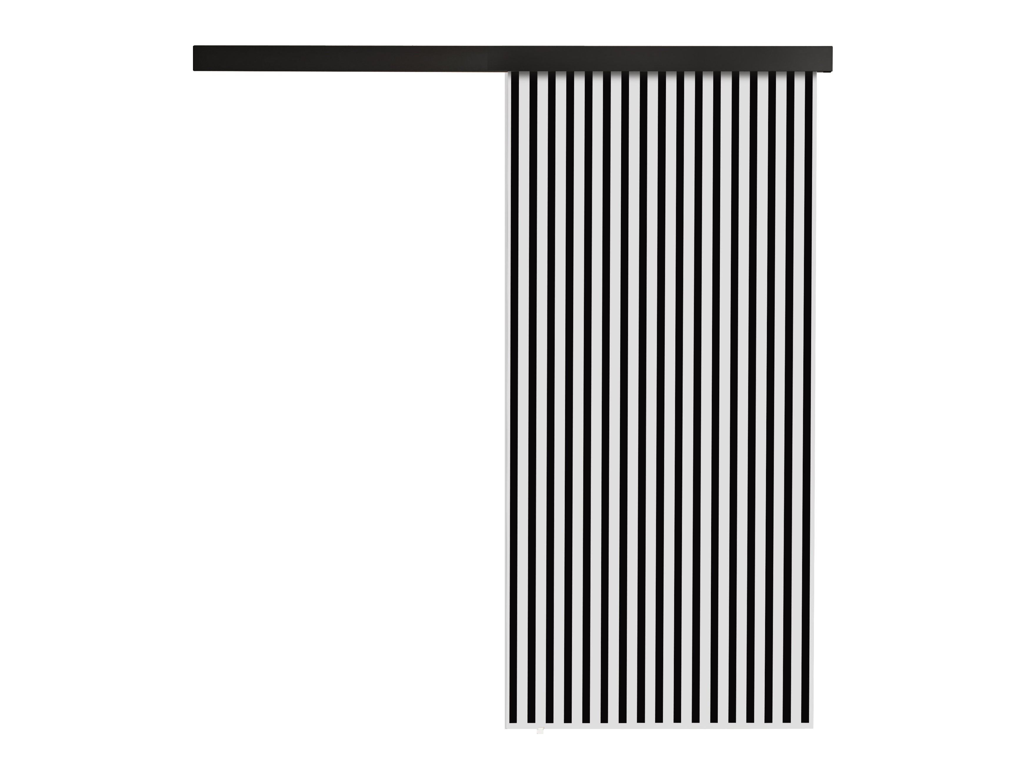 Skydedør Dover 203 (Hvid + Sort)