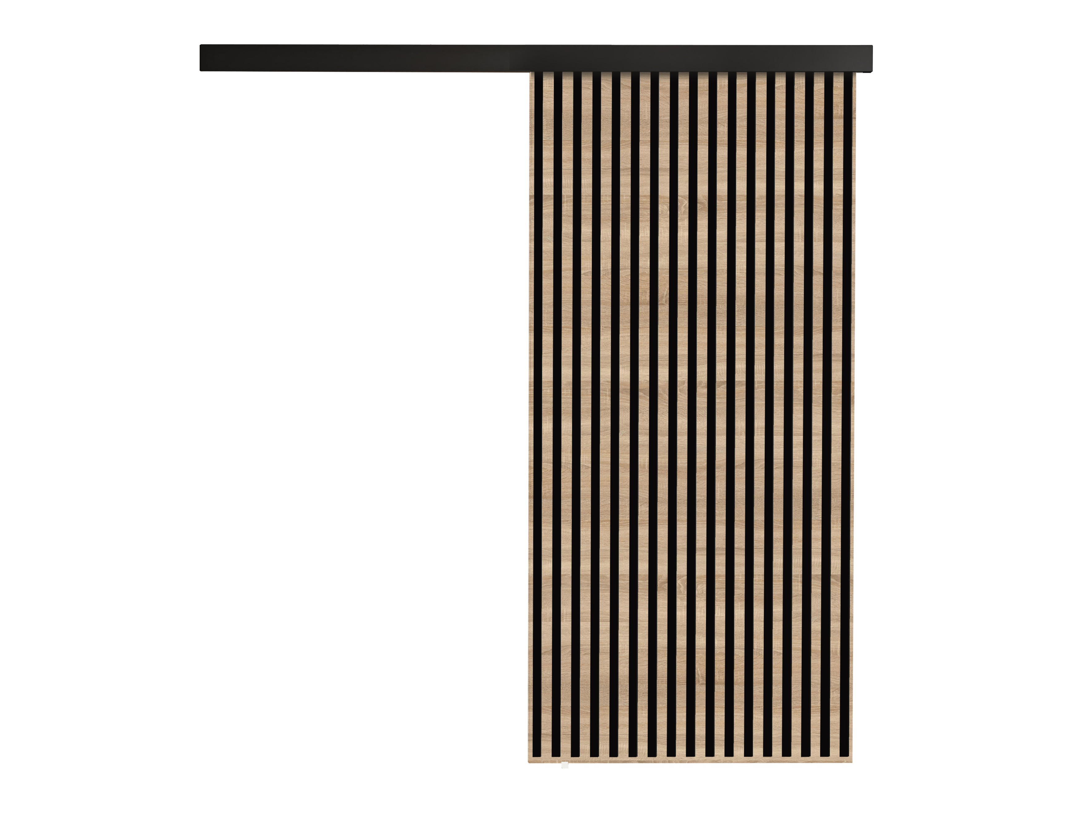 Skydedør Dover 203 (Sonoma eg + Sort)