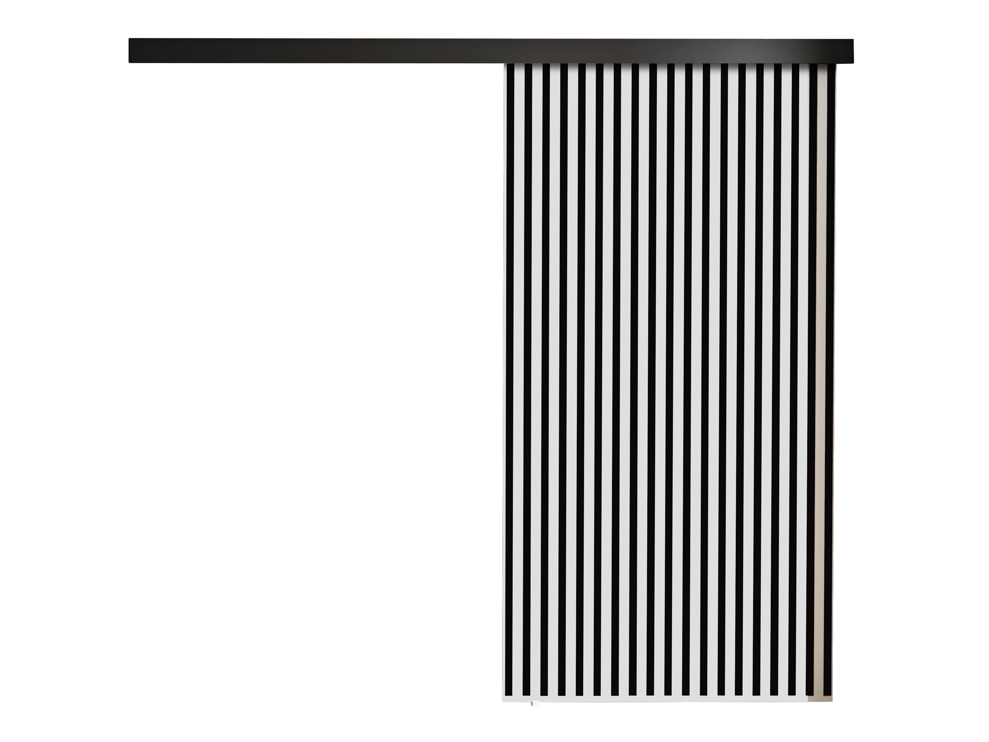 Skydedør Dover 204 (Hvid + Sort)