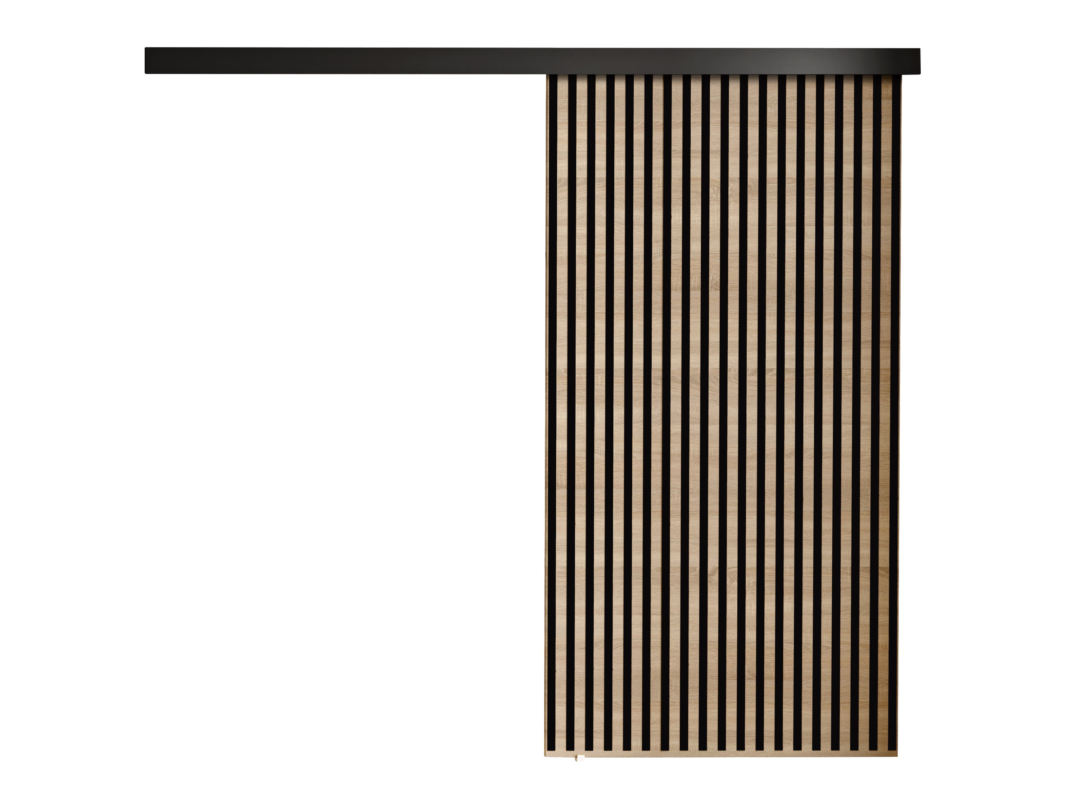 Skydedør Dover 204 (Sonoma eg + Sort)