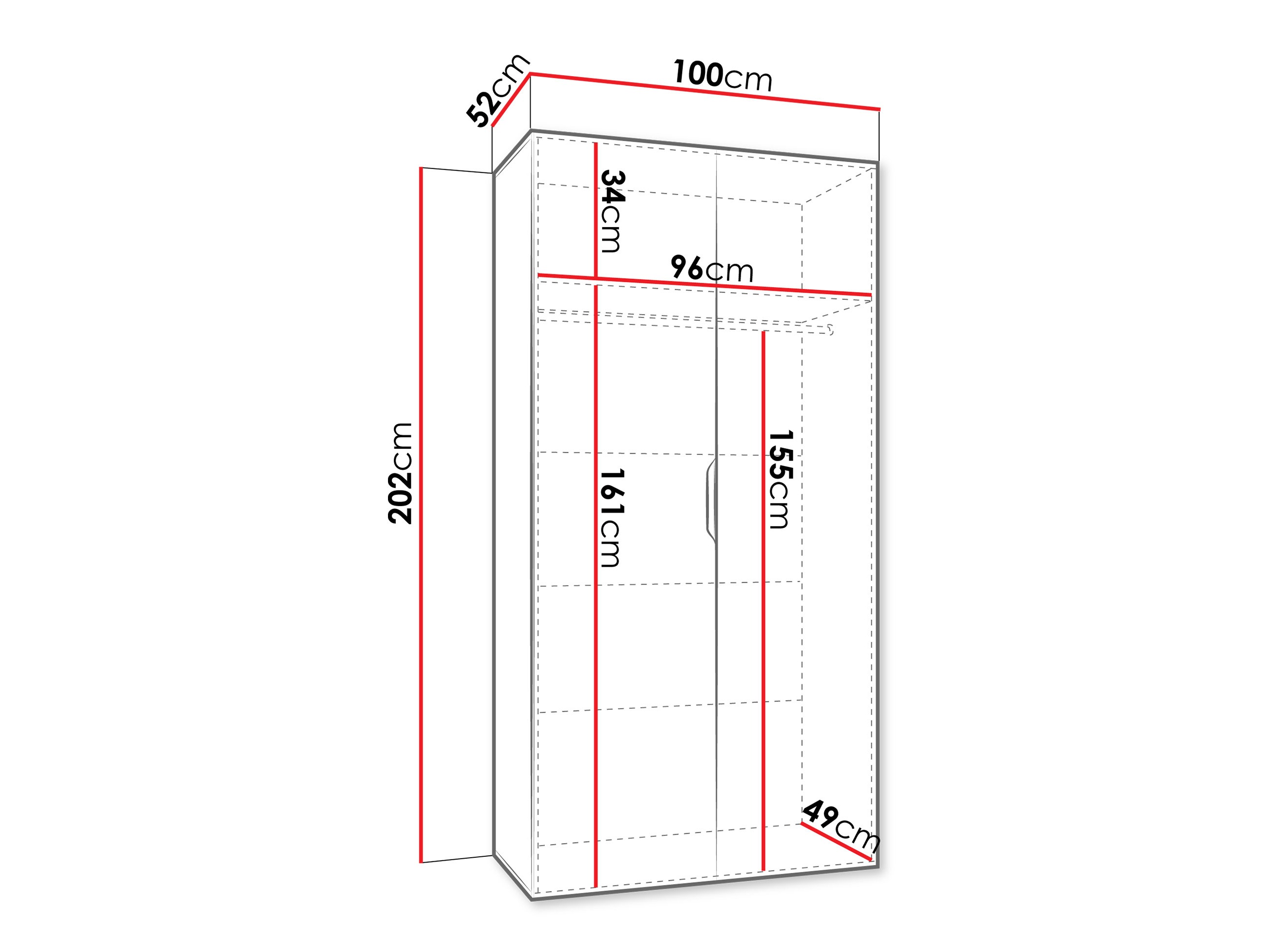 Garderobeskab Hartford 603 (Kashmir)