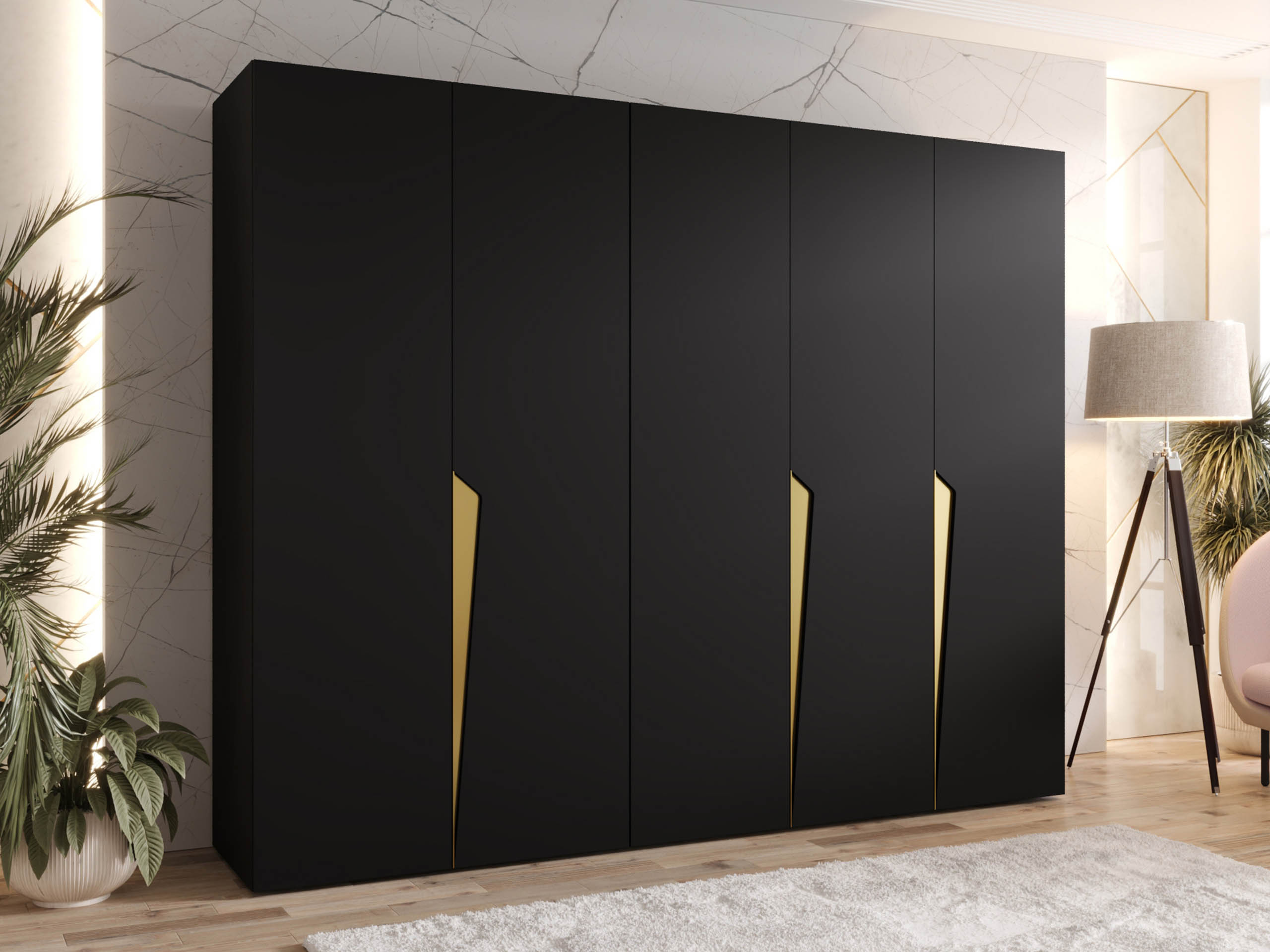 Garderobeskab Hartford 606 (Sort)