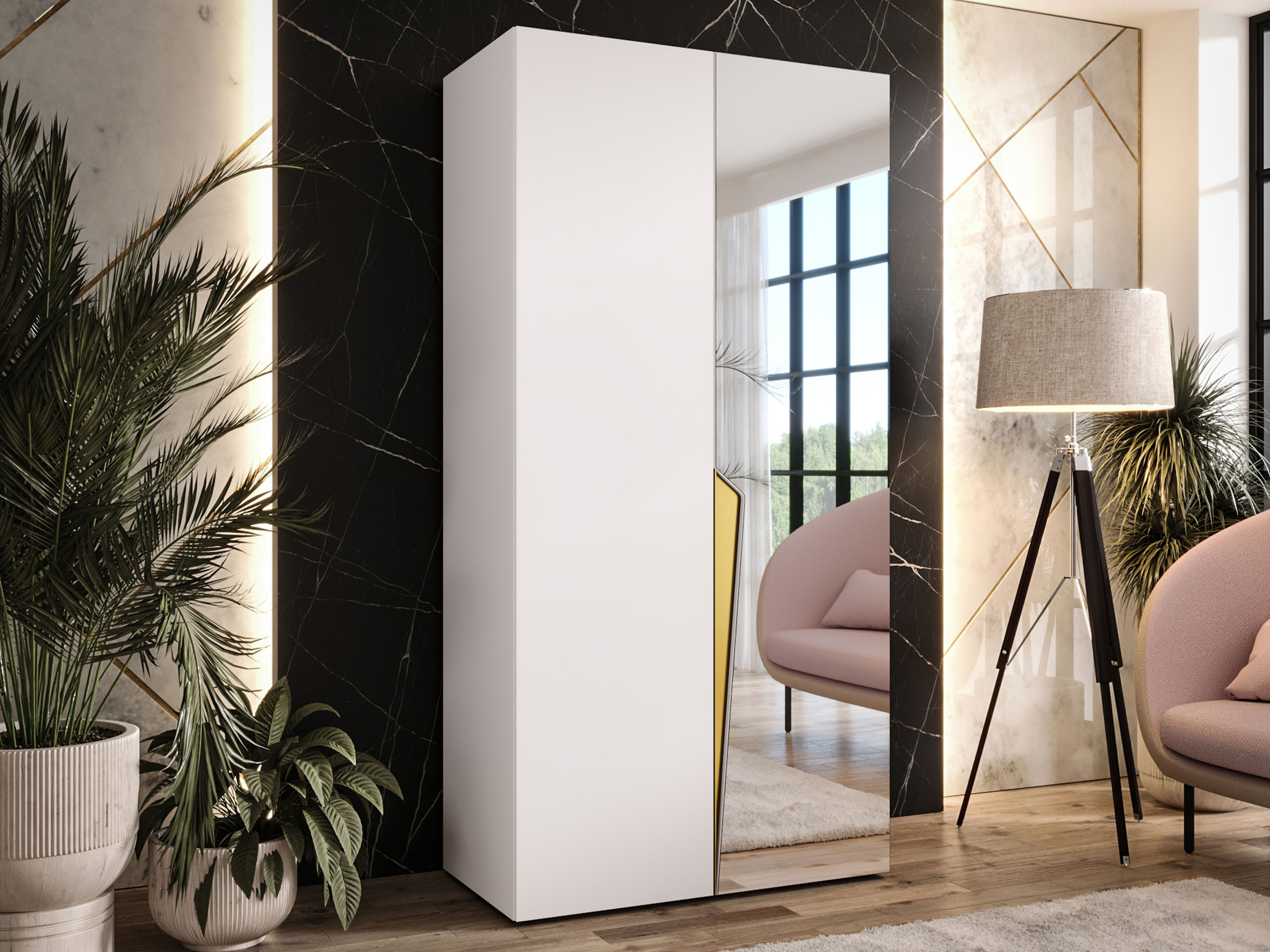 Garderobeskab Hartford 608 (Hvid)