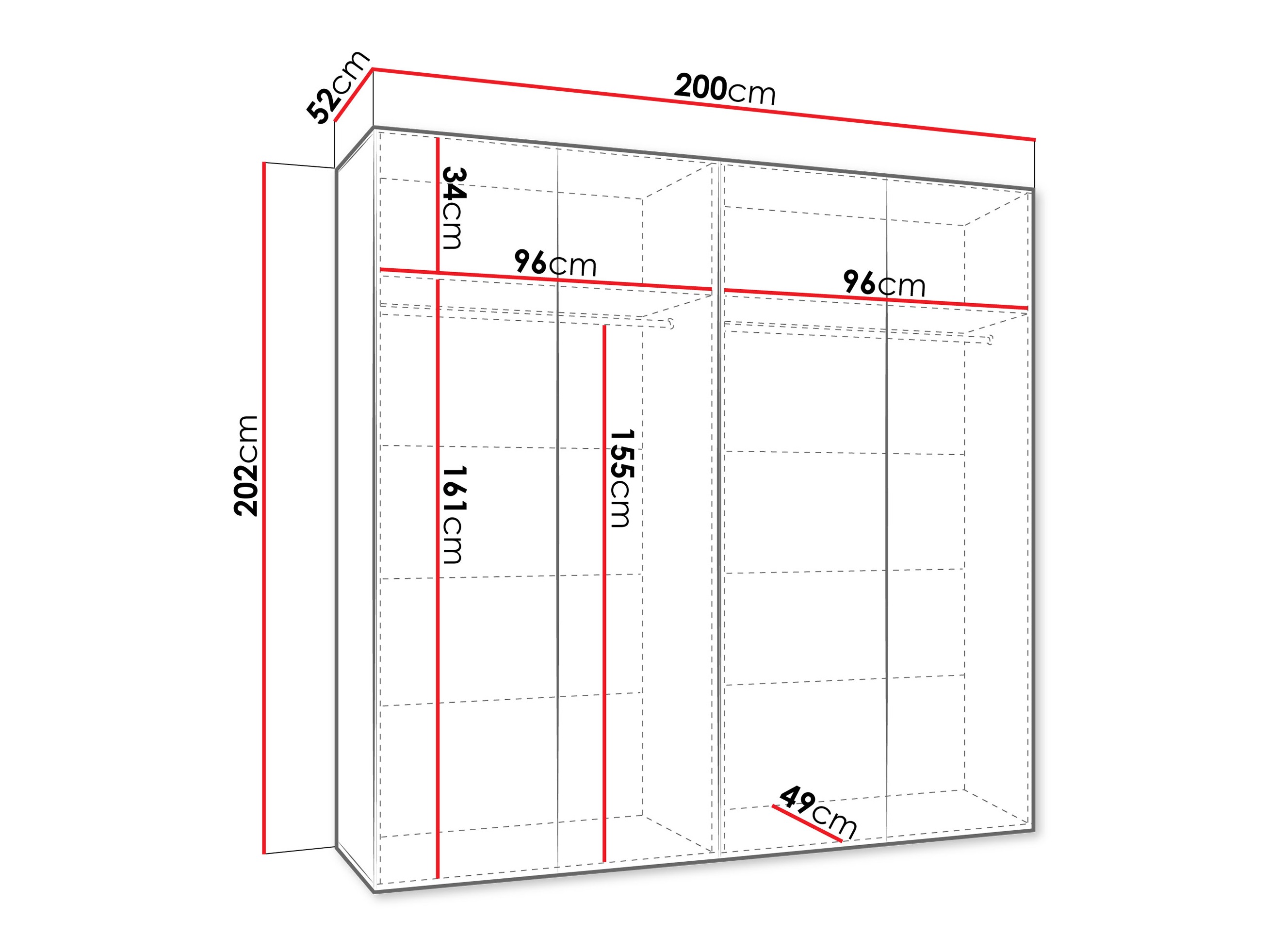 Garderobeskab Hartford 610 (Kashmir)