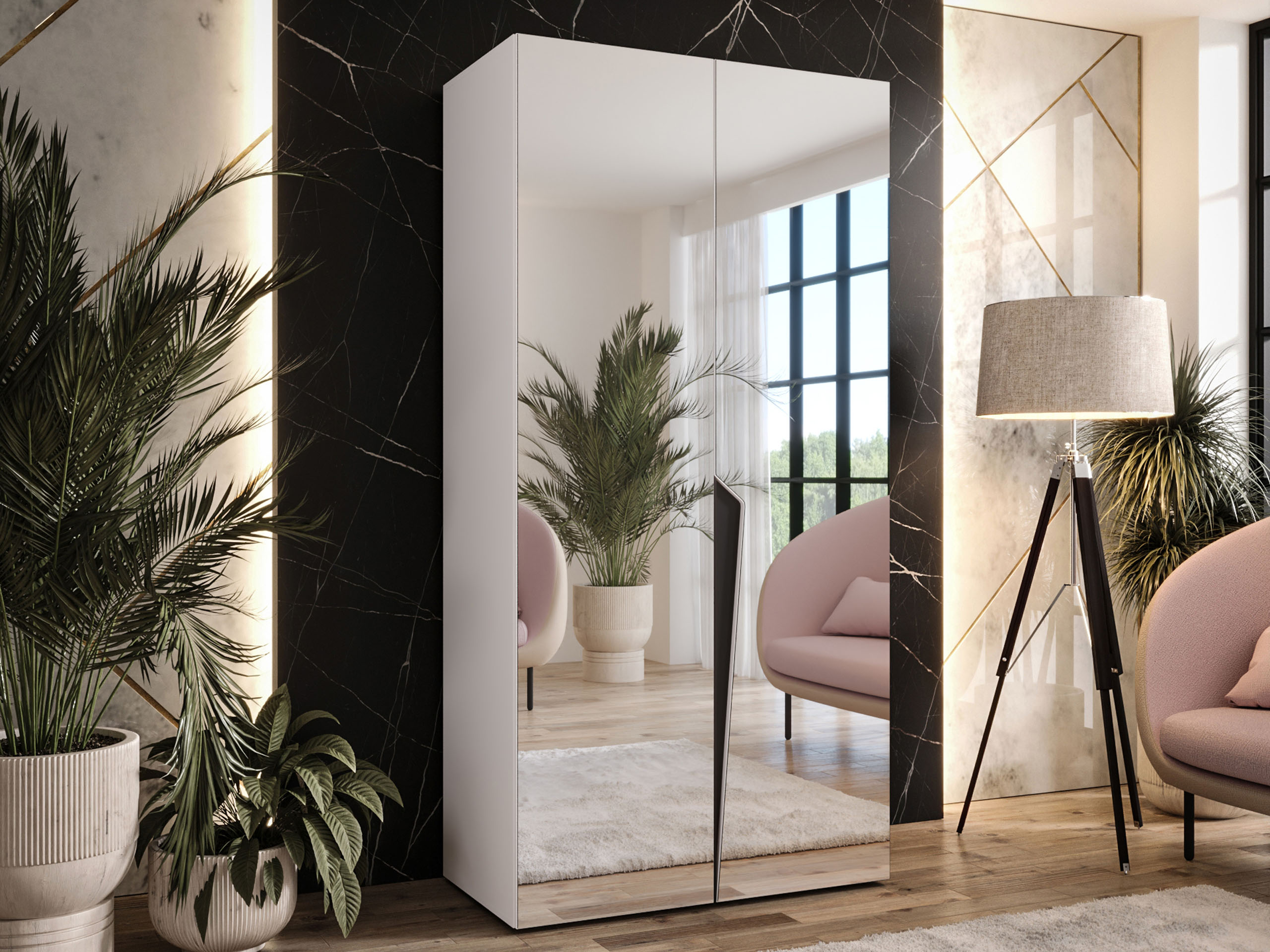 Garderobeskab Hartford 613 (Hvid)