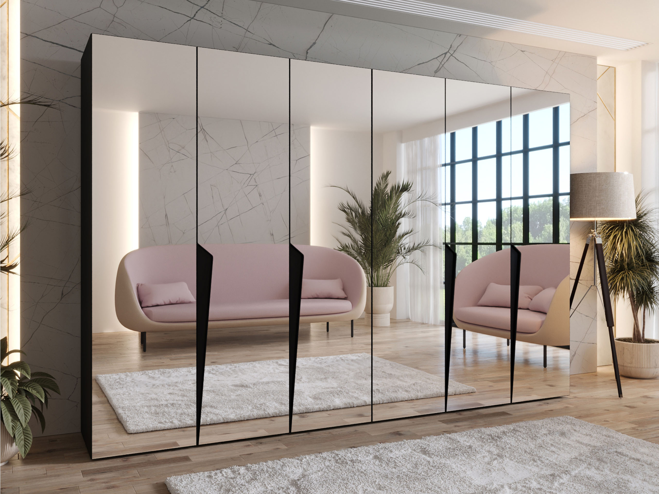 Garderobeskab Hartford 617 (Sort)