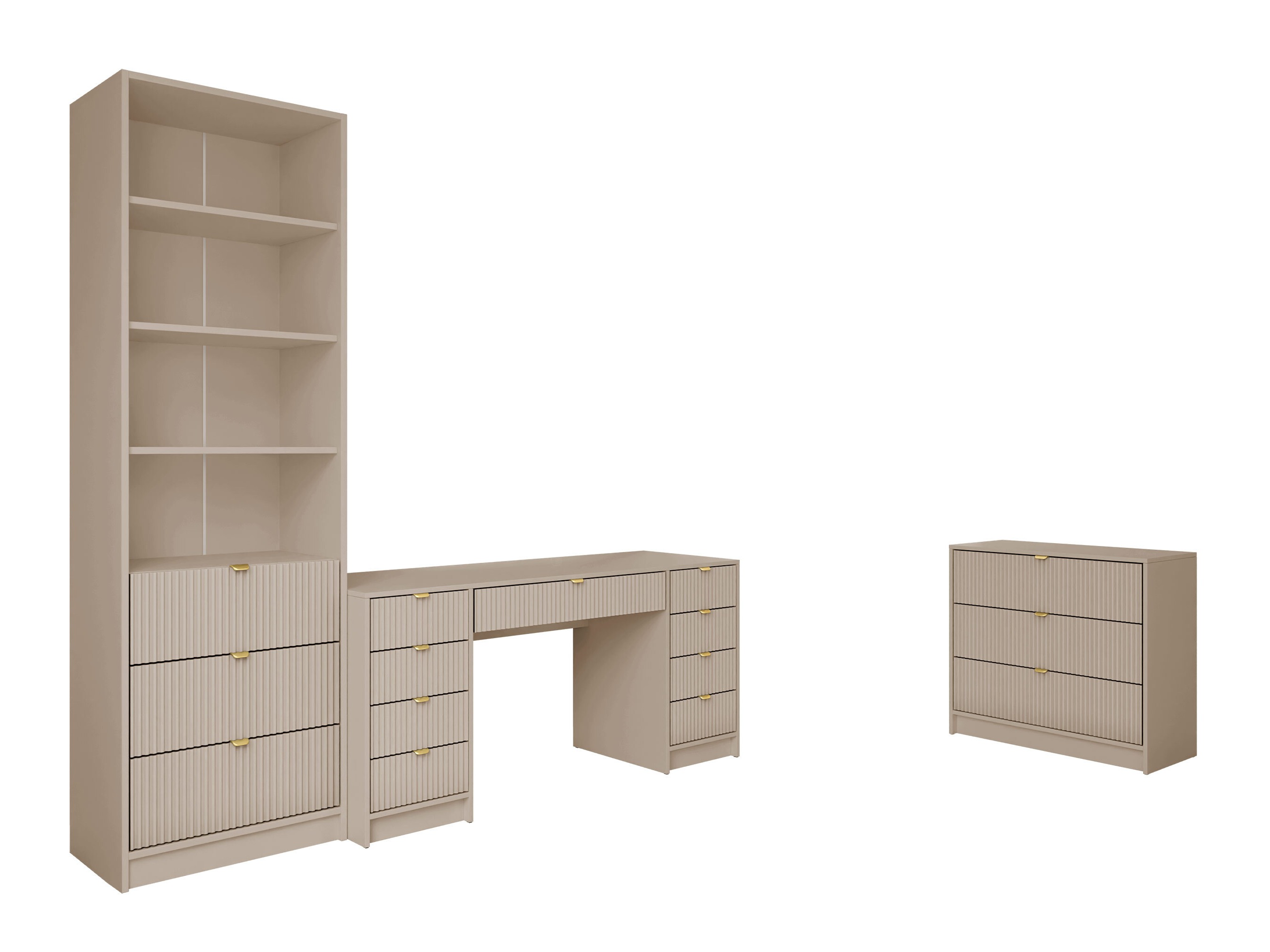 Hjemmekontorsæt Comfivo Papilio V (Beige)