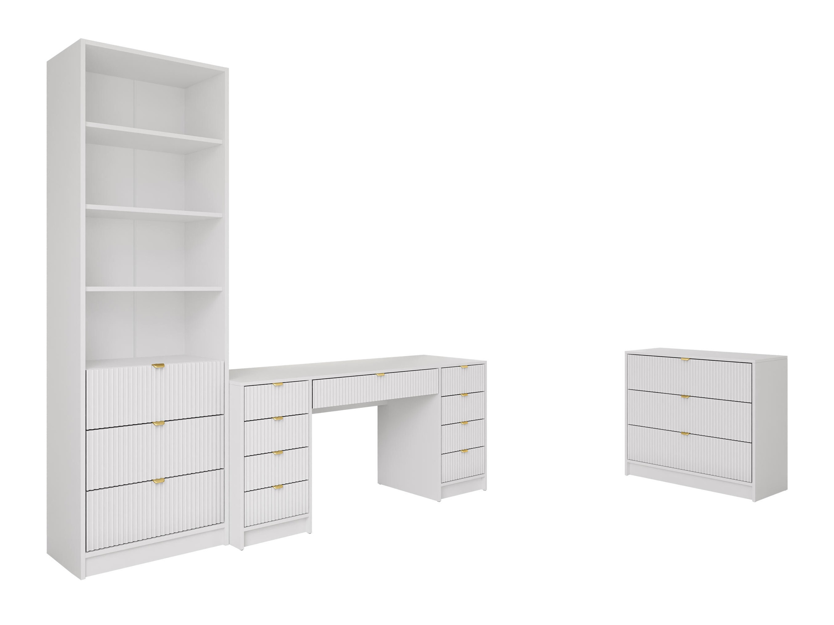 Hjemmekontorsæt Comfivo Papilio VI (Hvid)