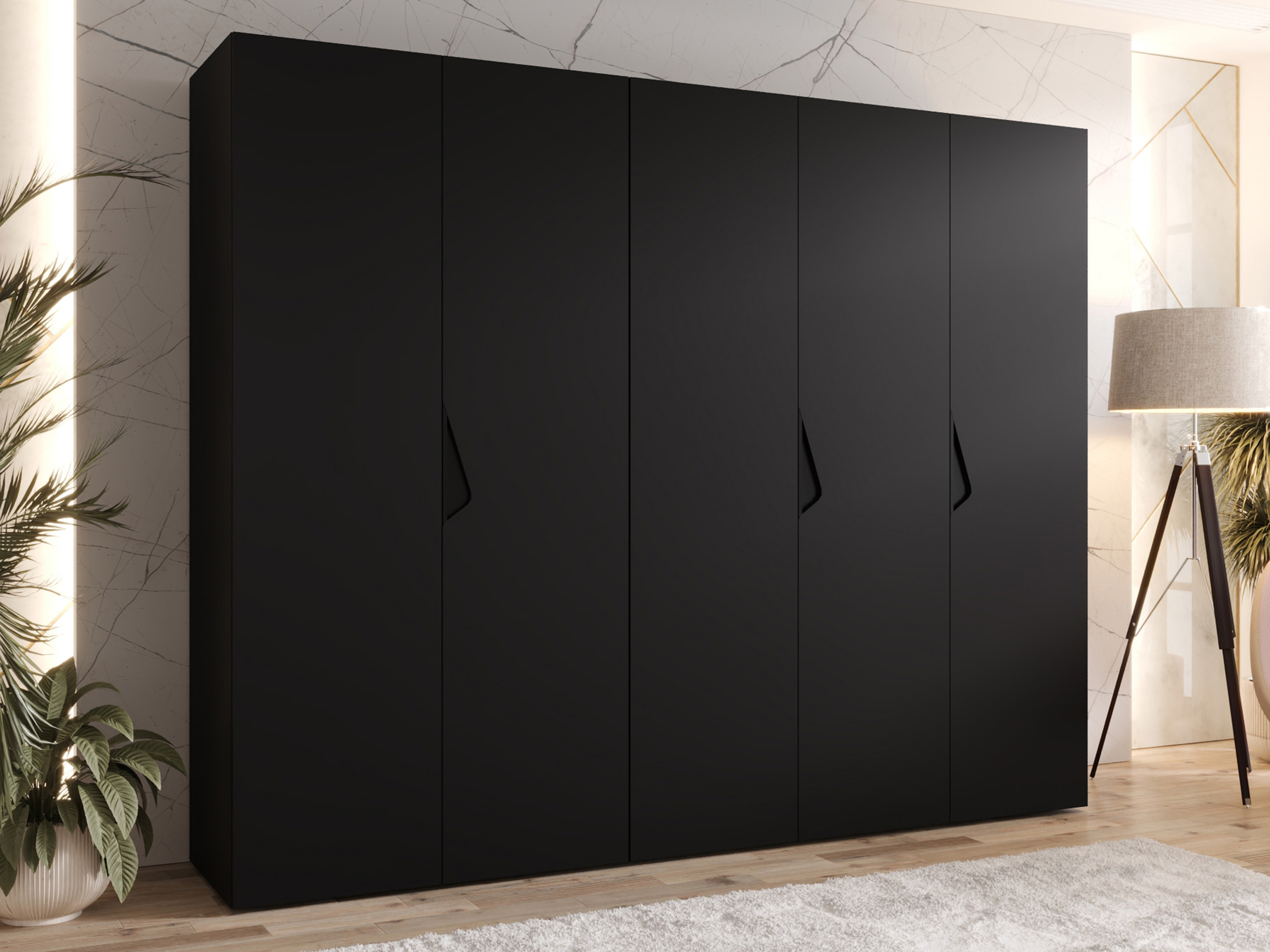 Garderobeskab Hartford 621 (Sort)