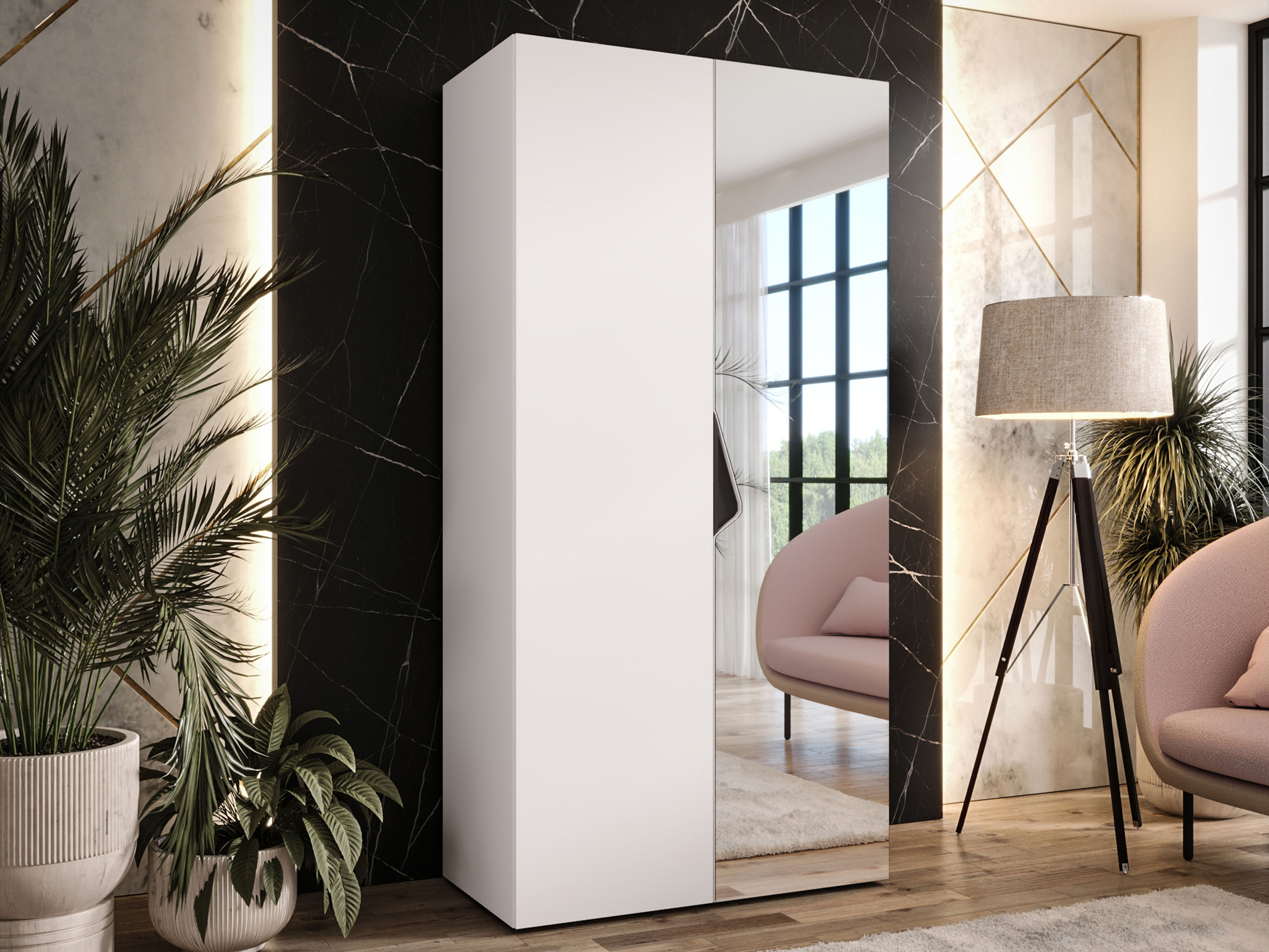 Garderobeskab Hartford 623 (Hvid)