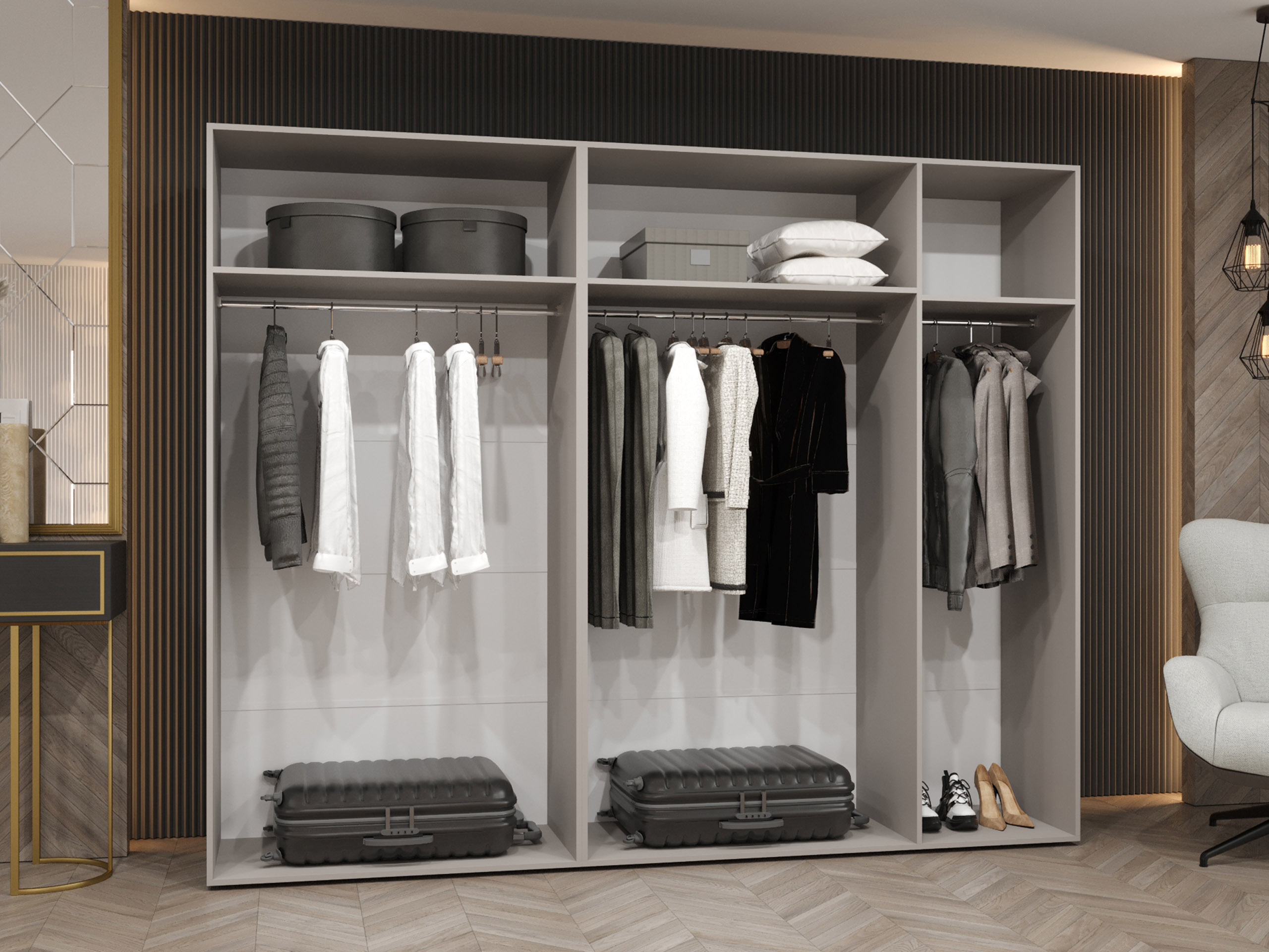 Garderobeskab Hartford 631 (Hvid)