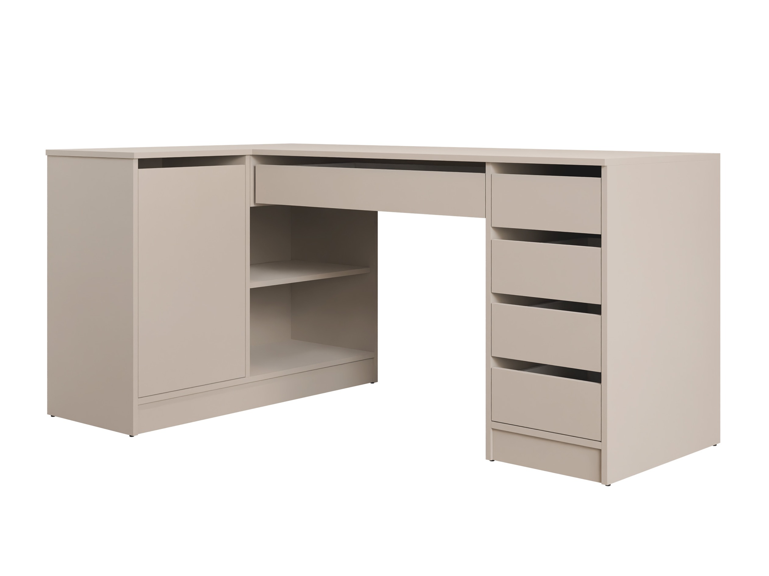 Hjørneskrivebord Comfivo Terros III (Beige)