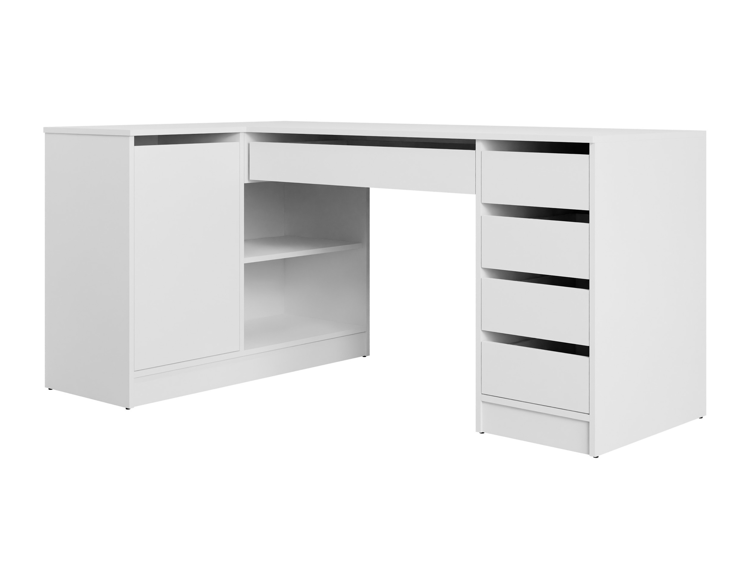 Hjørneskrivebord Comfivo Terros III (Hvid)