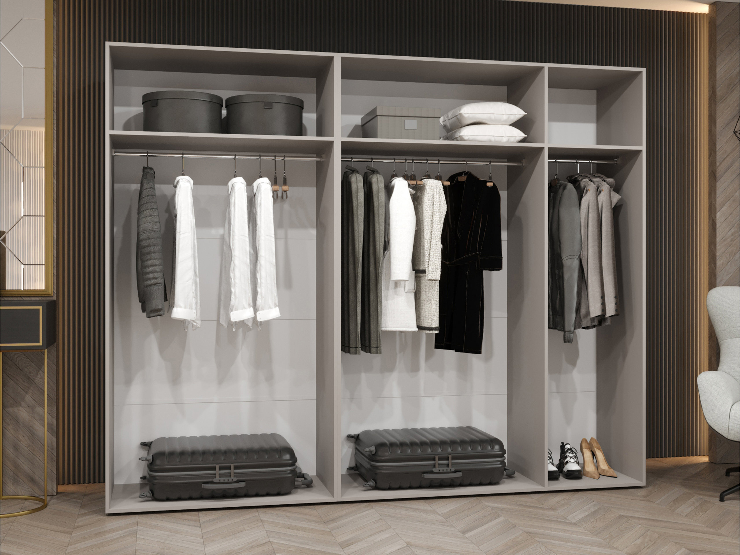 Garderobeskab Hartford 606 (Sort)