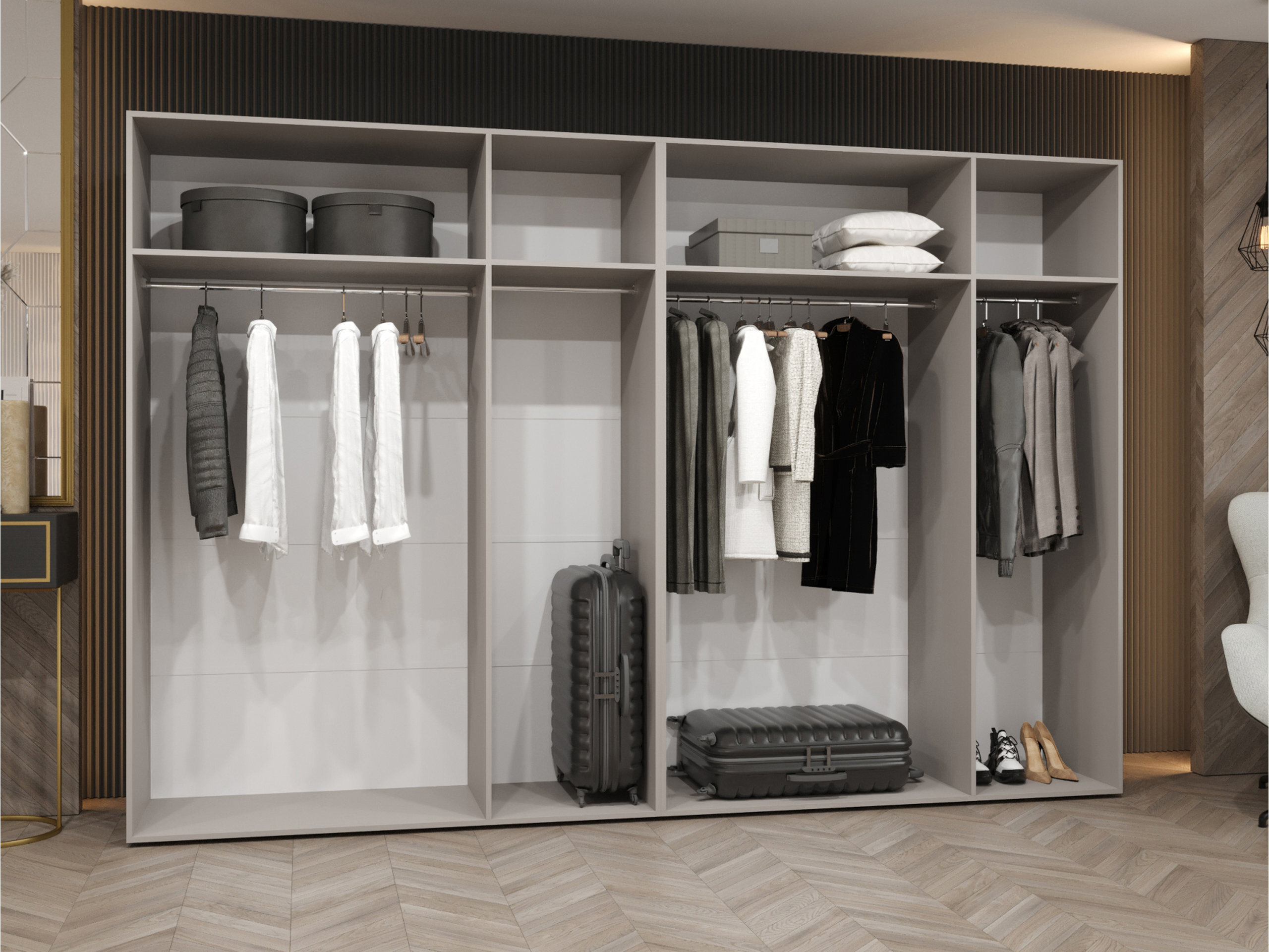 Garderobeskab Hartford 617 (Sort)