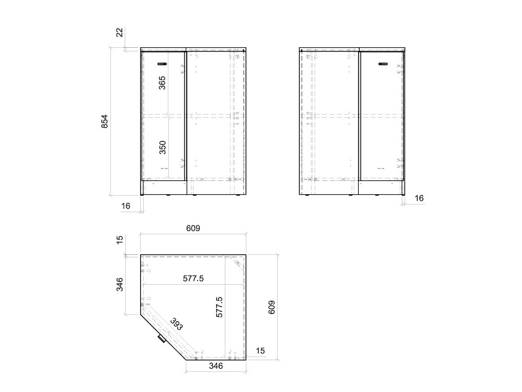 Hjørneskab Fiofive 118