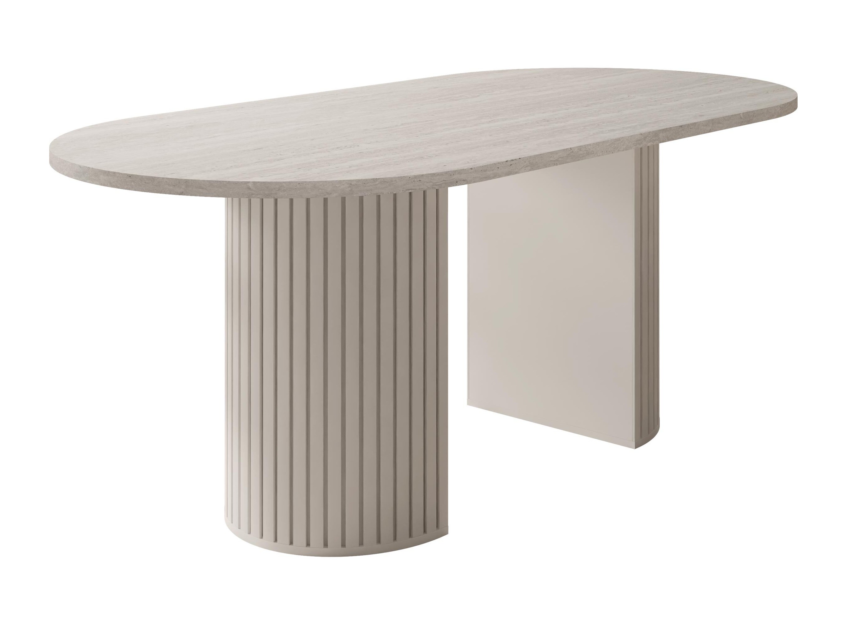 Bord Comfivo Ulma (Lys travertin + Beige)
