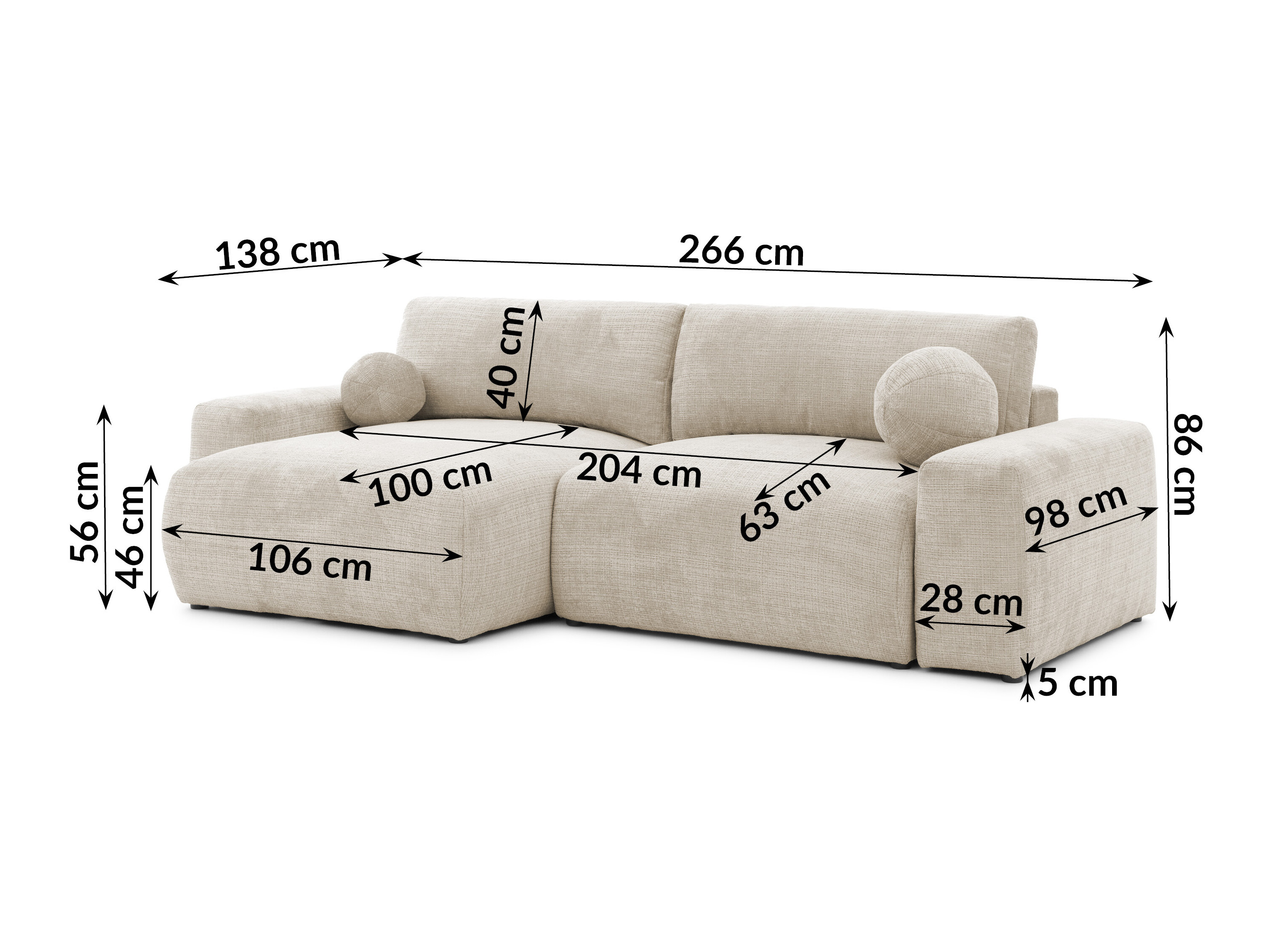 Hjørnesofa Rocklin 193 (Wind 84)