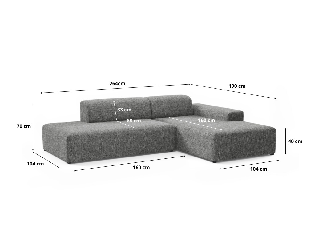 Modulhjørnesofa Lutivi 104 (Imo 10)