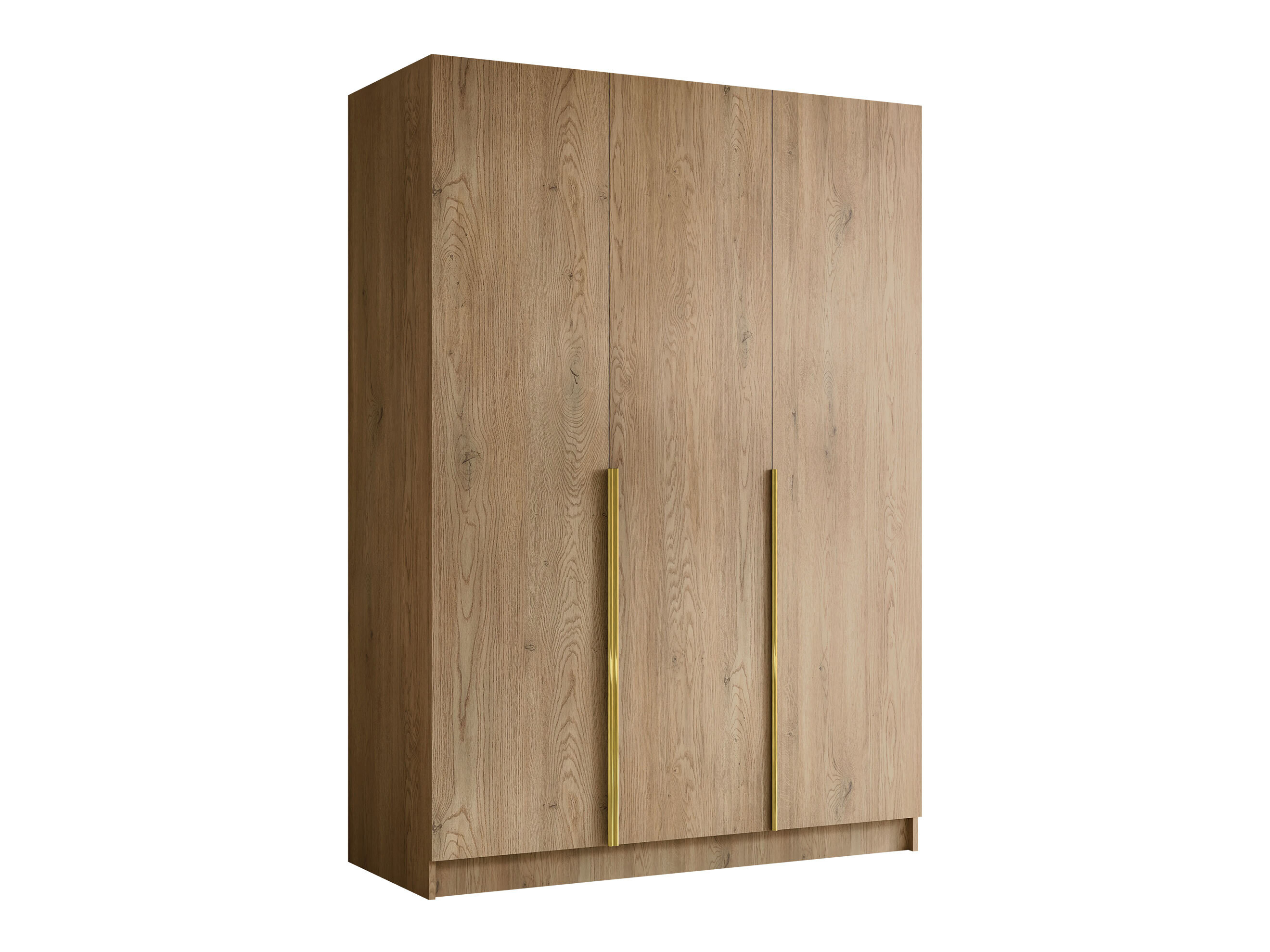 Garderobeskab Closico Decoron I (Lyst træ + Gylden)
