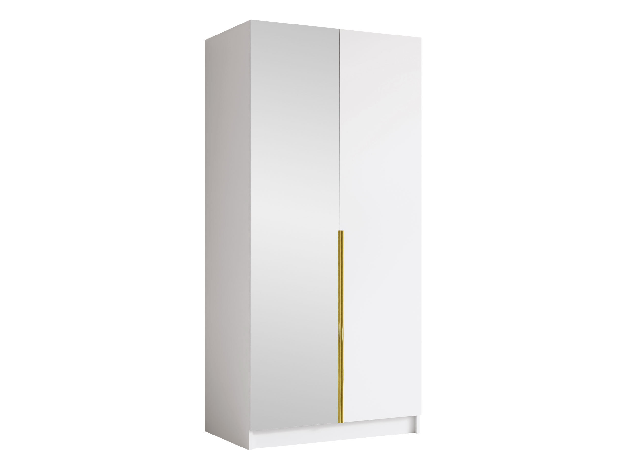 Garderobeskab Closico Staton II (Hvid + Gylden)