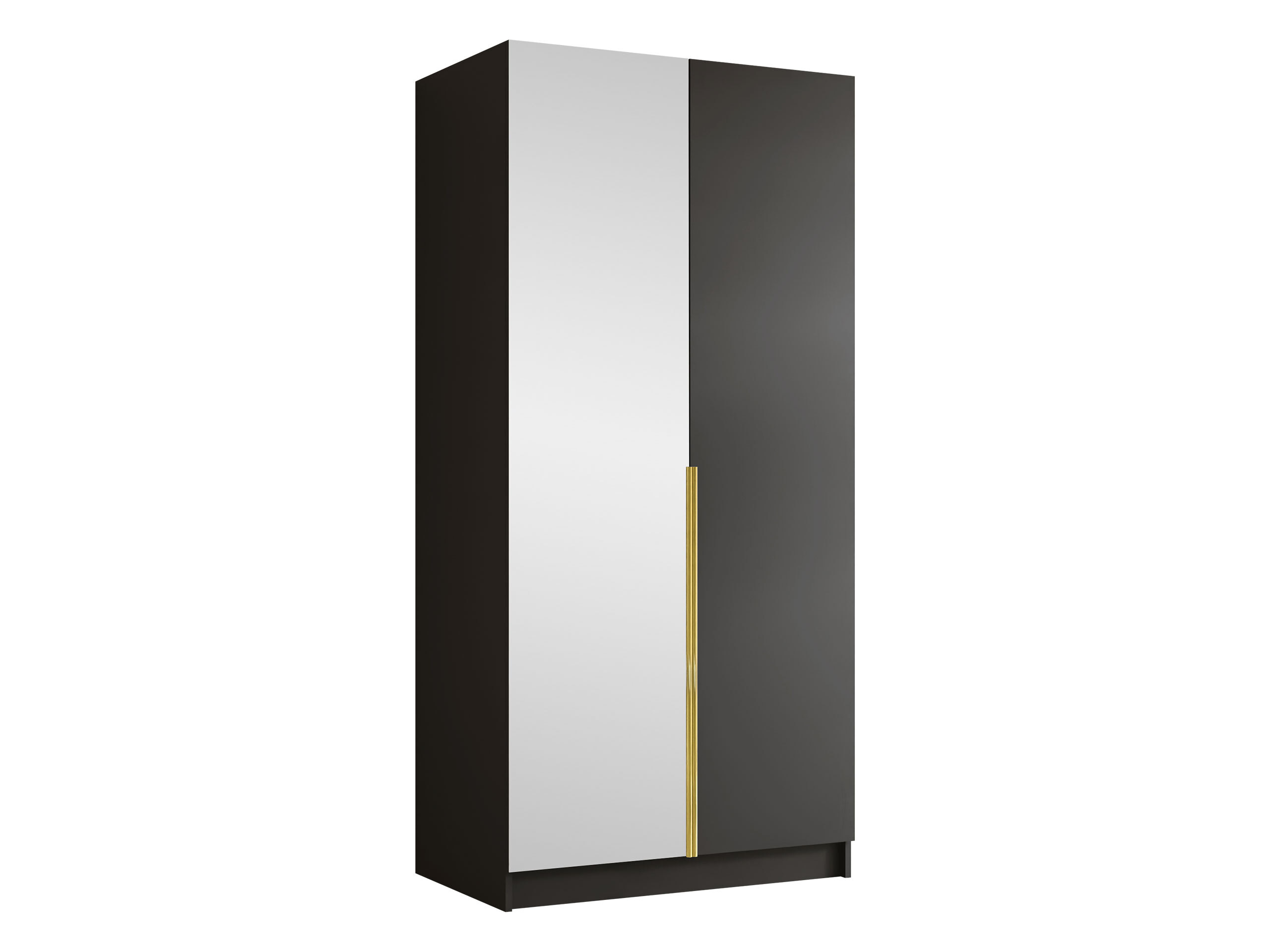 Garderobeskab Closico Staton II (Sort + Gylden)