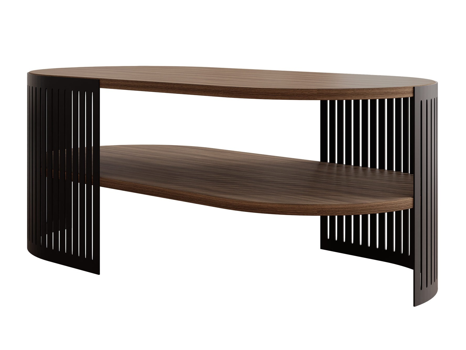 Sofabord Civer VI (Sort + Valnød)