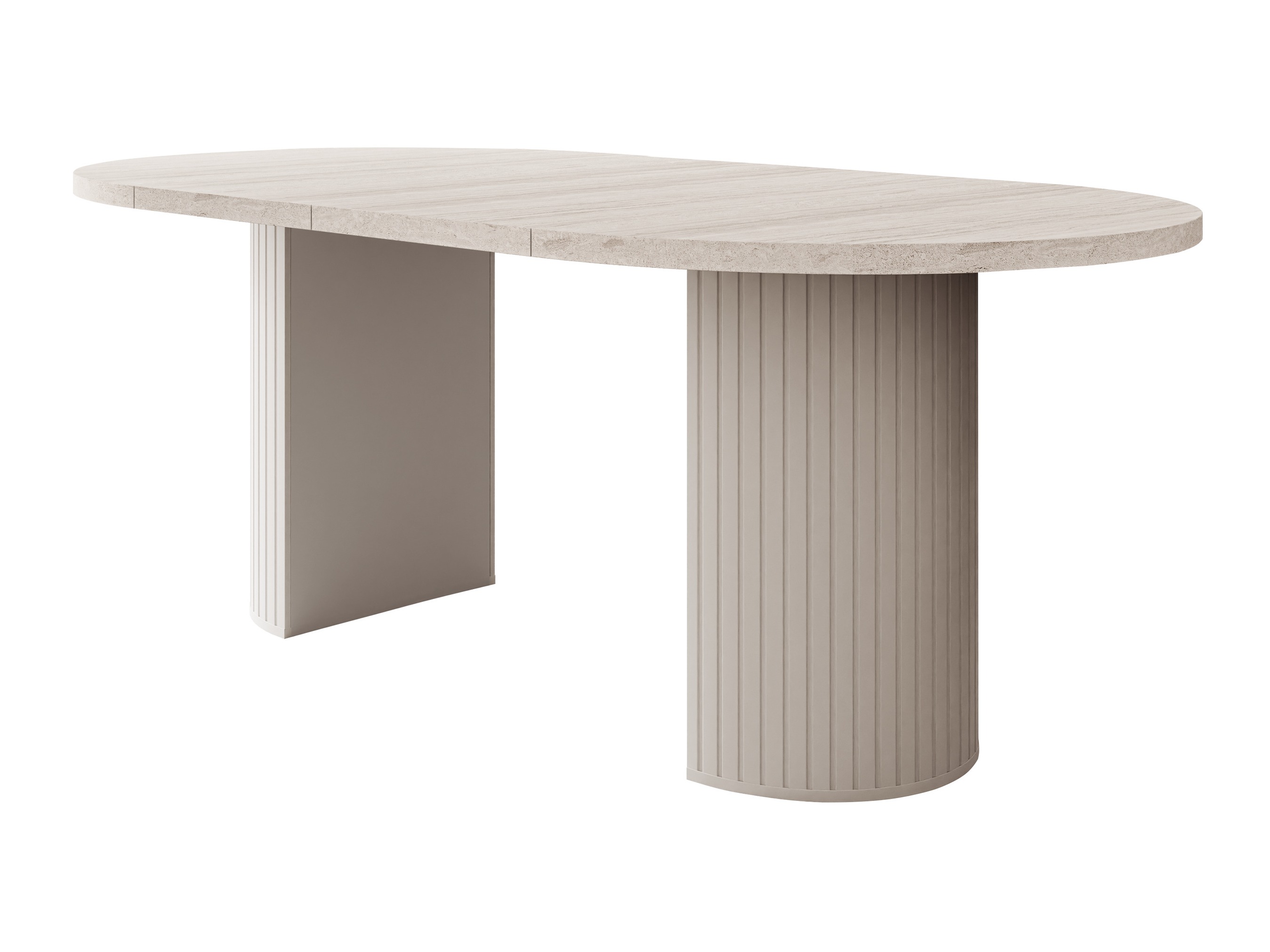 Bord Cupedo (Lys travertin + Beige)