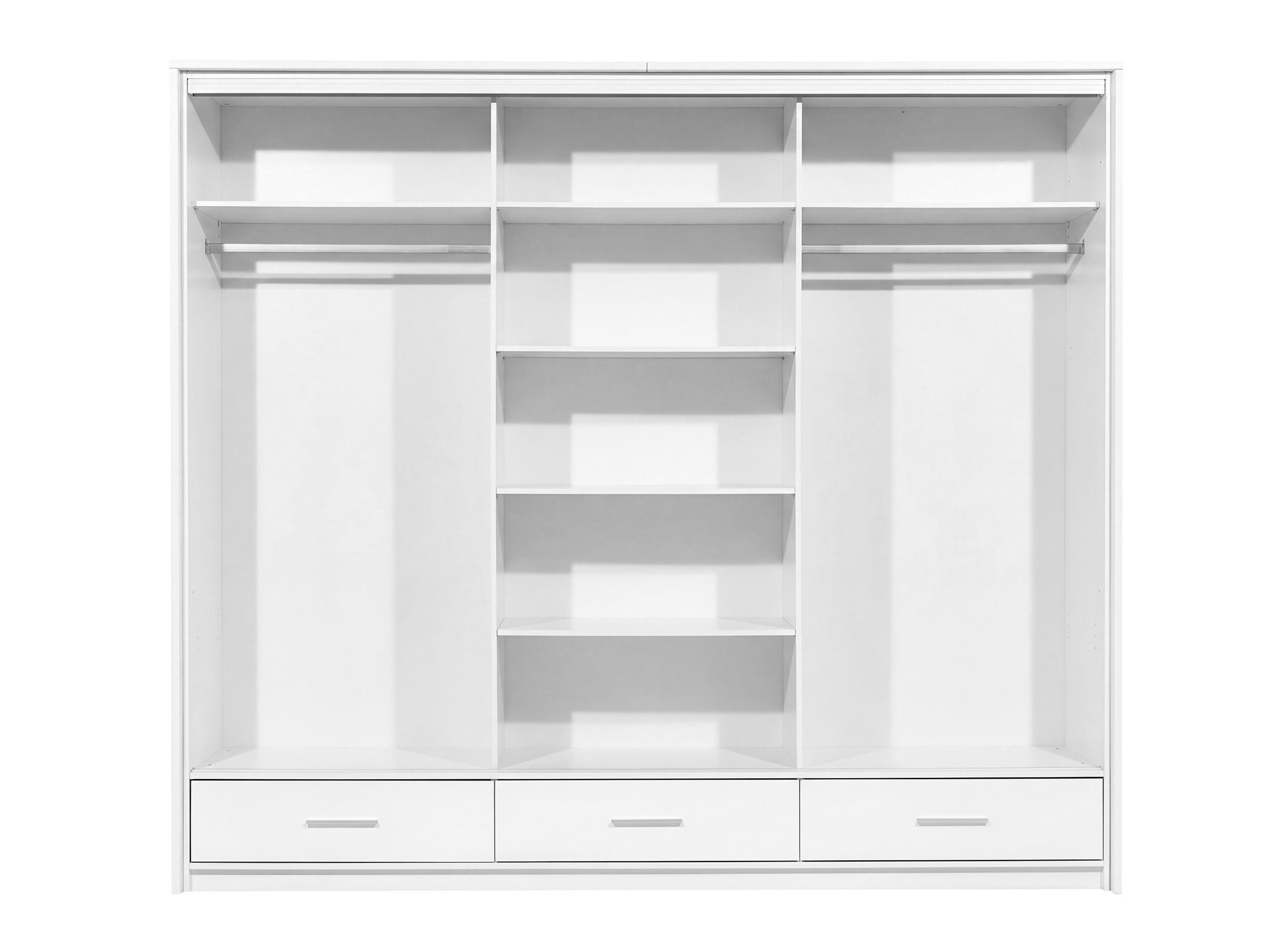 Garderobeskab Honolulu 203 (Hvid + Glansfuld hvid)