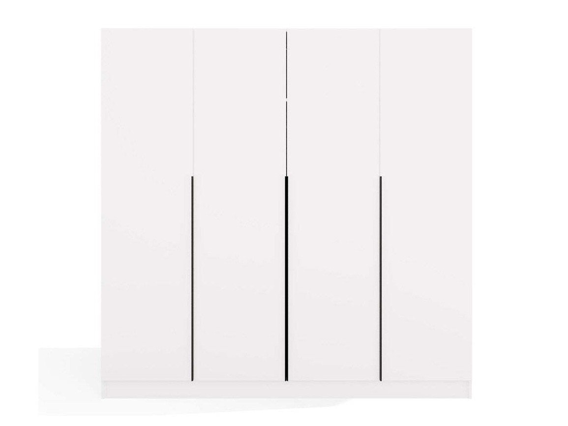 Garderobeskab Mandeville 370 (Hvid + Sort)