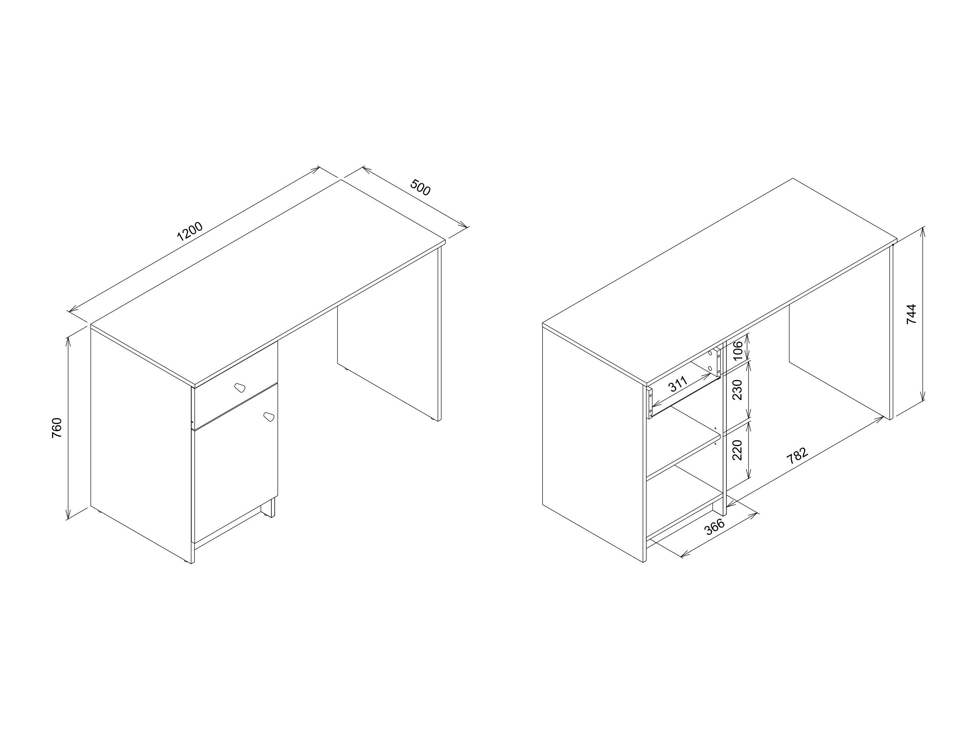 Skrivebord Morsevi 107
