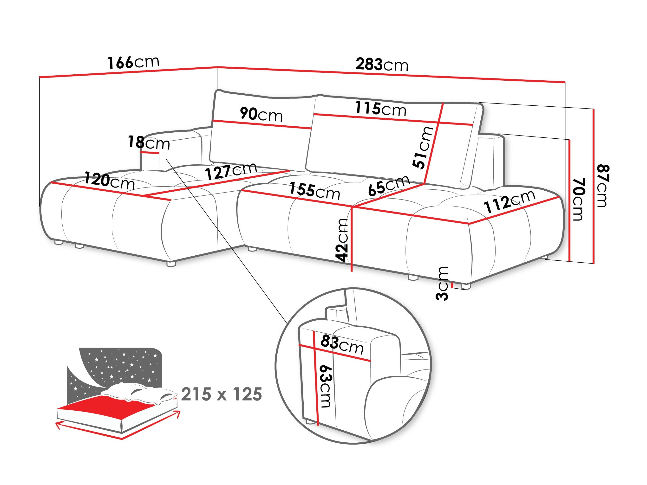 Hjørnesofa Camden 109 (Velo 623)