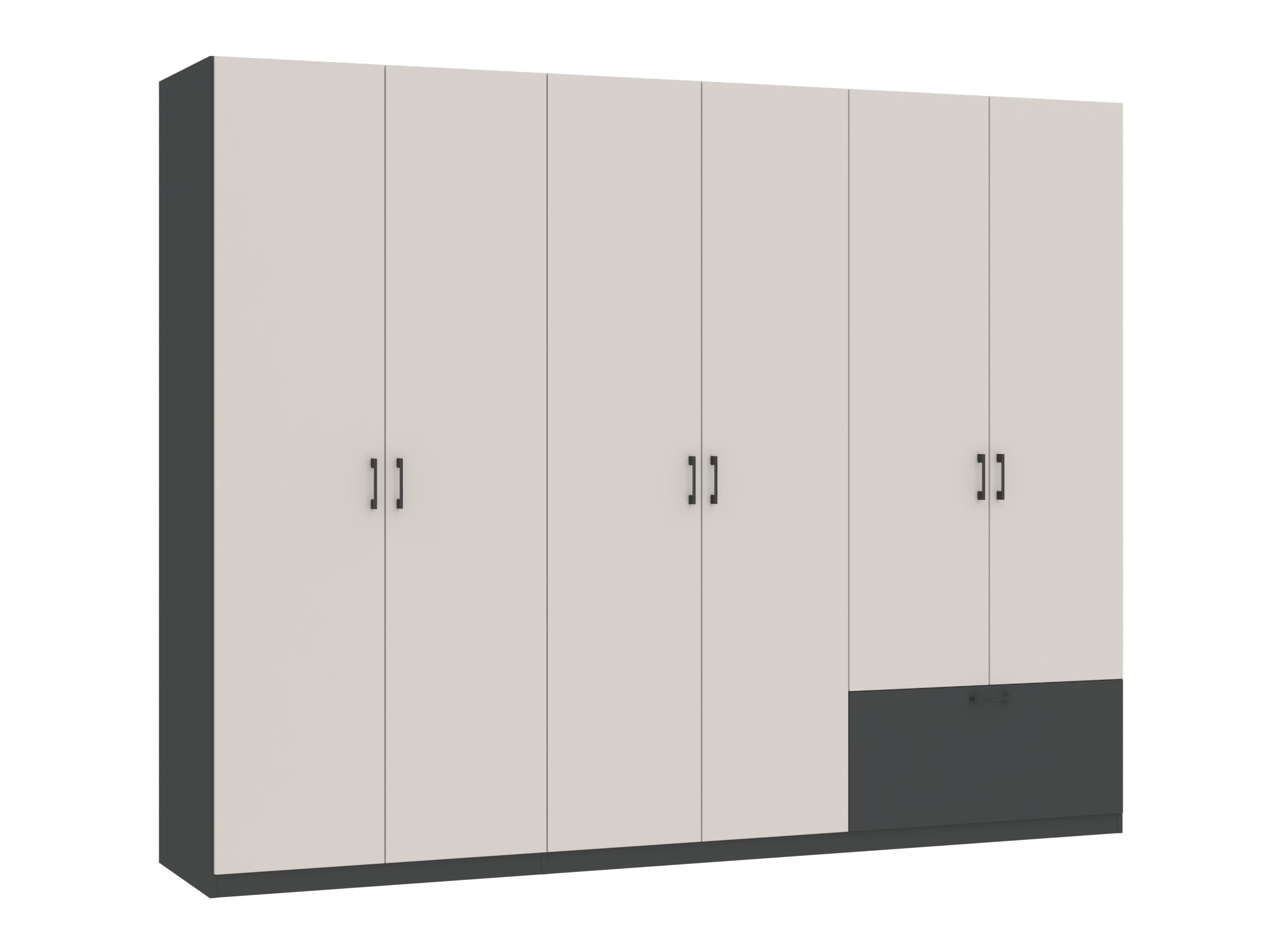 Garderobeskab Bristol 250 (Antracit + Kashmir)