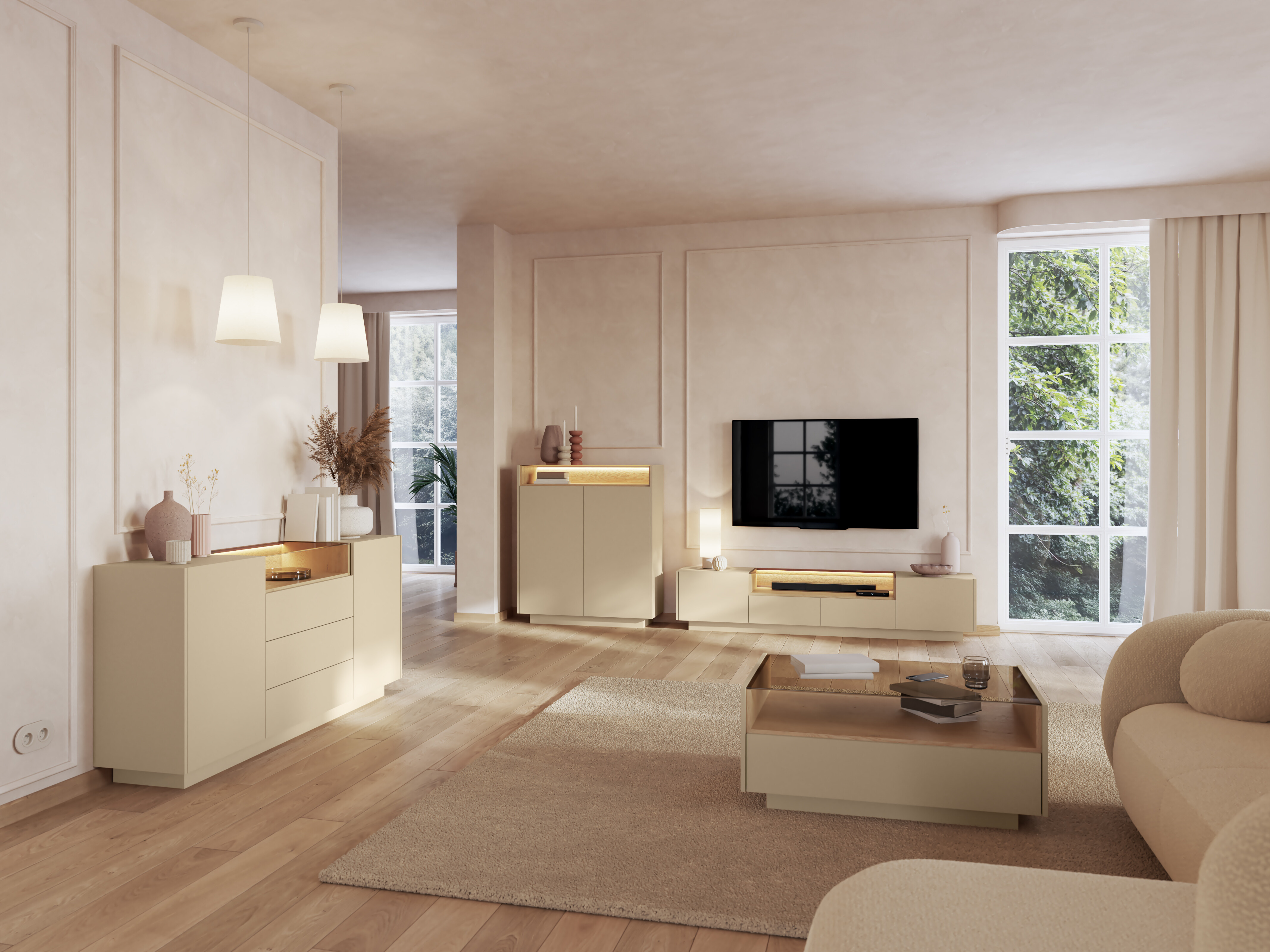 TV-bord Salmeli 101 (Cappuccino)