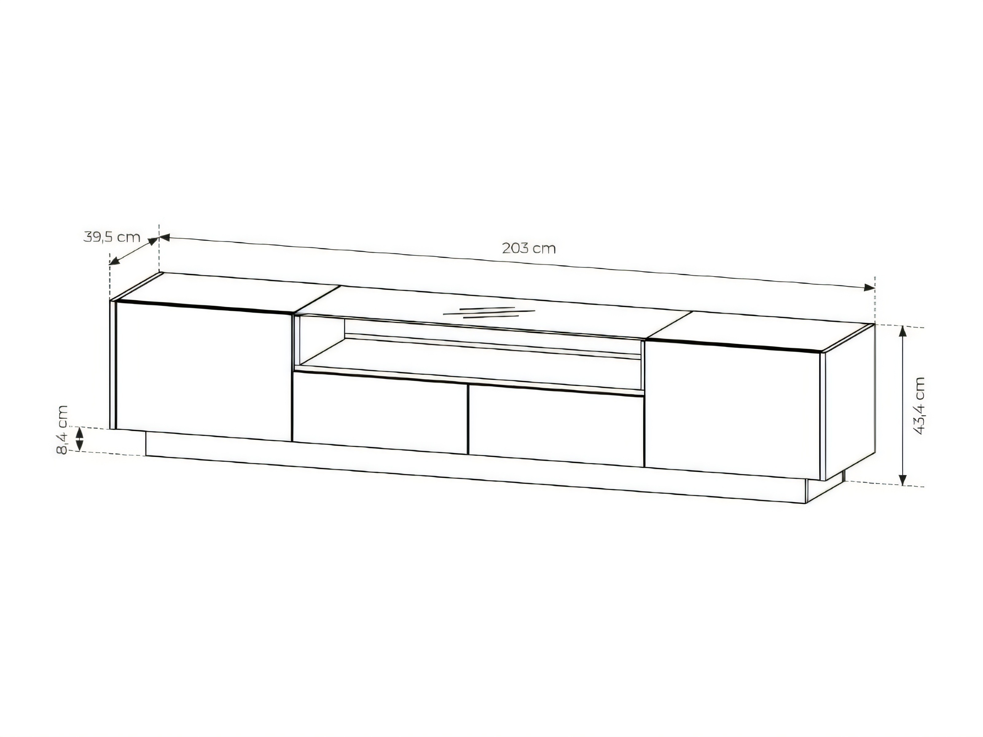 TV-bord Salmeli 101 (Cappuccino)