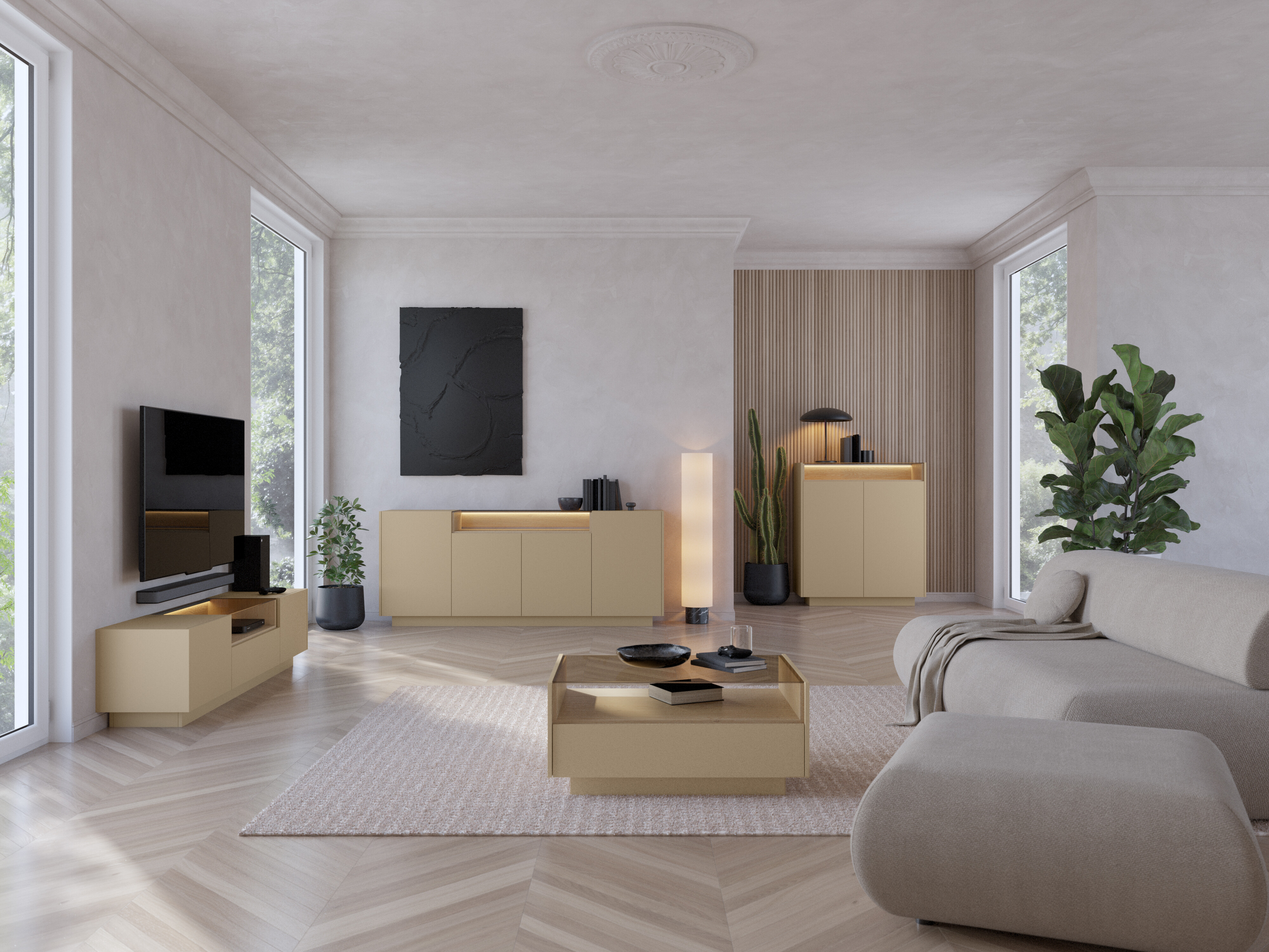 TV-bord Salmeli 102 (Cappuccino)