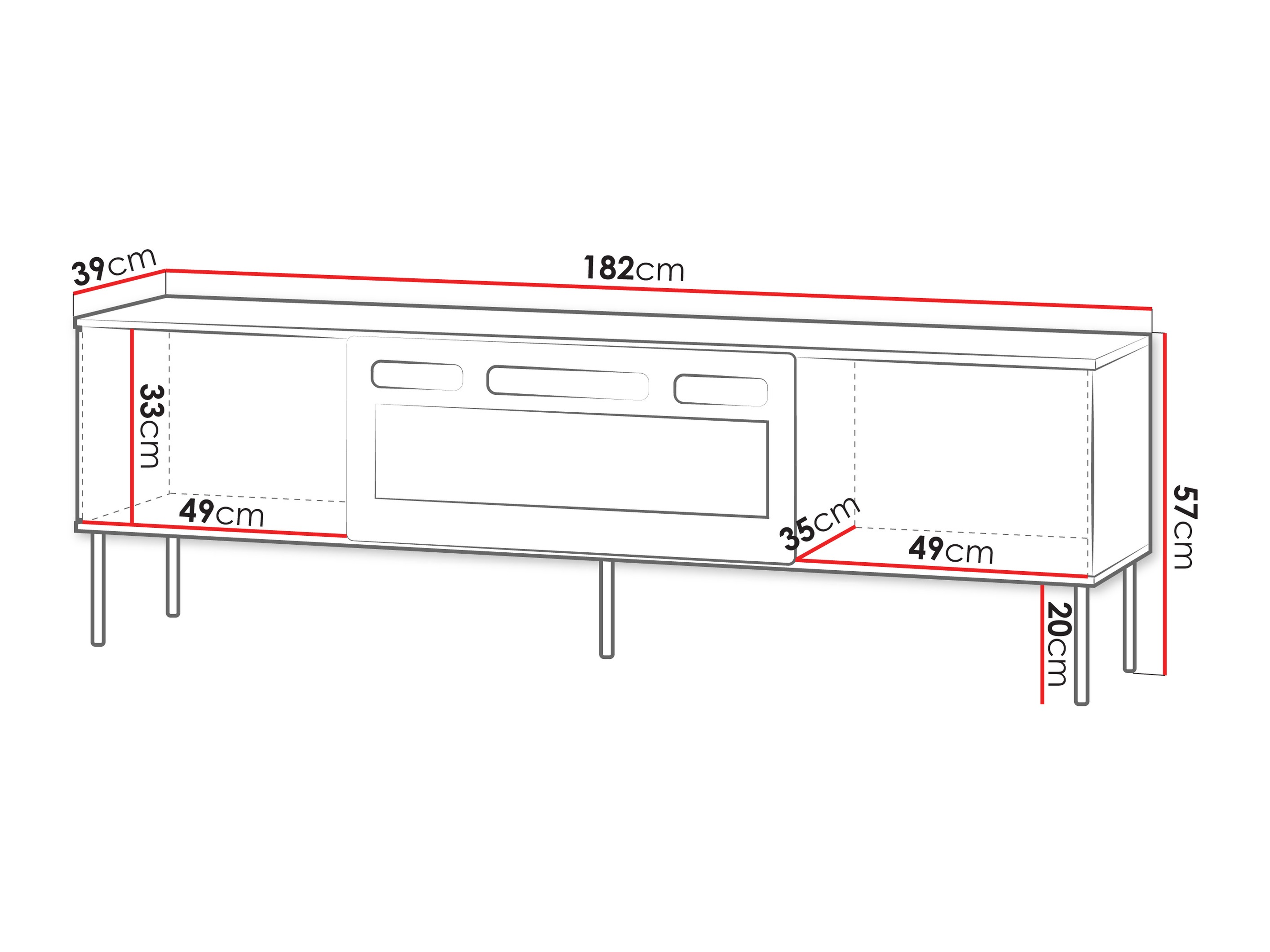 TV-bord Teseta 104
