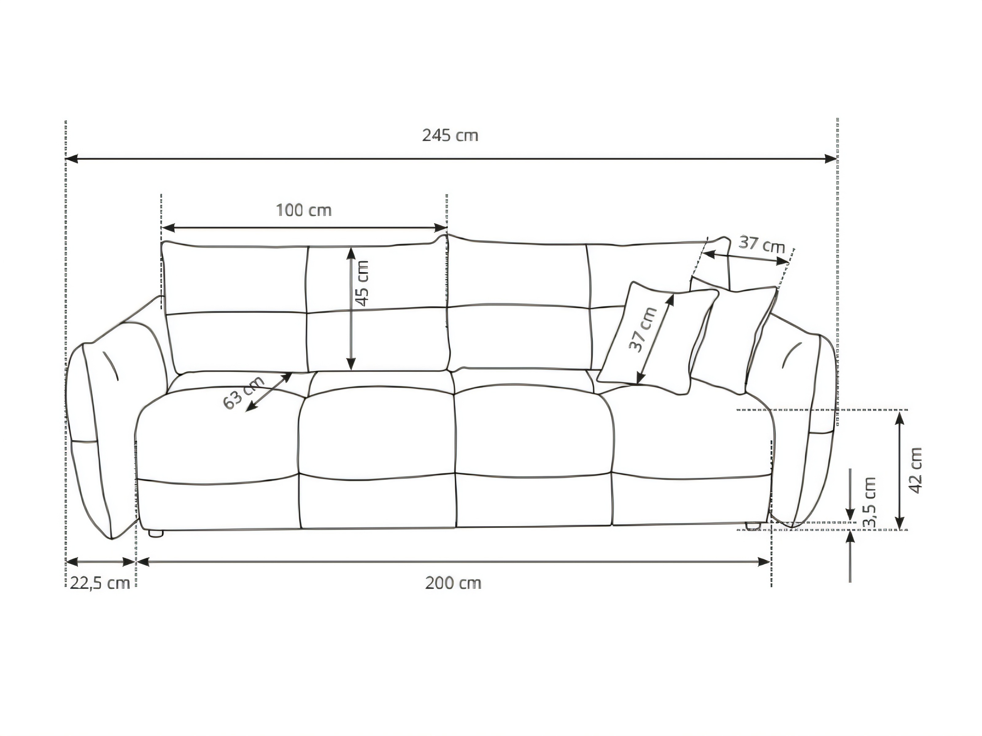 Sovesofa Kingston 206 (Sicuro 60)