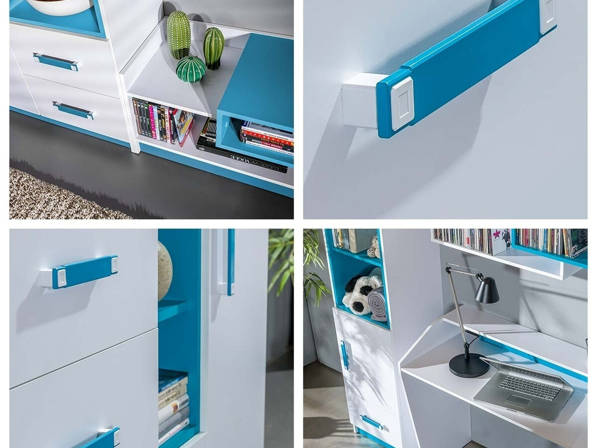 Reol Lorlare 113 (Hvid + Grå)