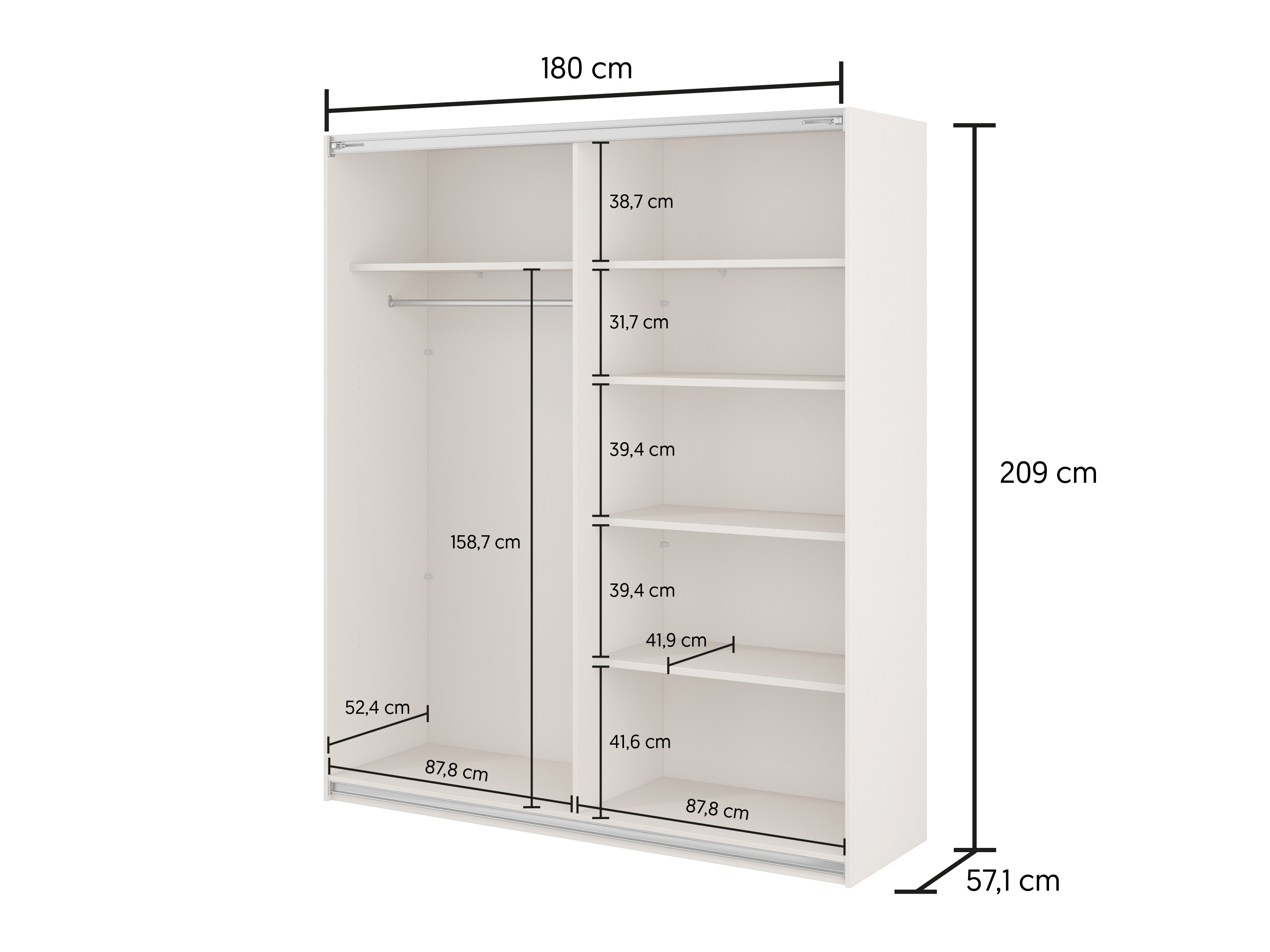 Garderobeskab Melvele 126